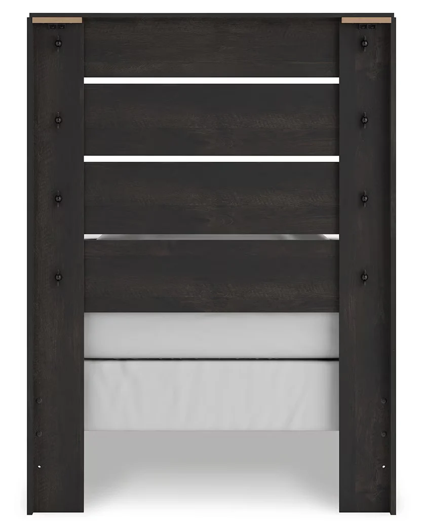 Hollivern - Dark Gray - Twin Panel Bed - Image 6