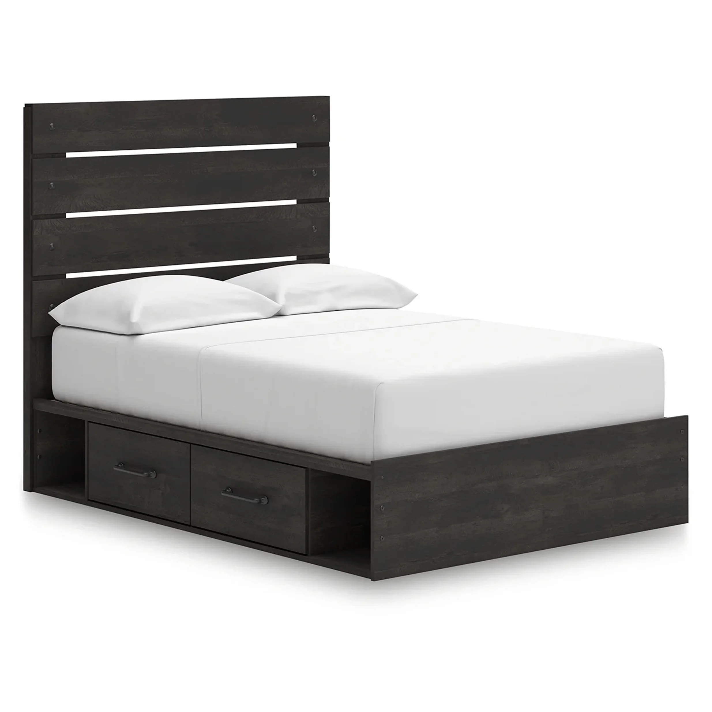 Hollivern - Full Panel Storage Bed - Dark Gray