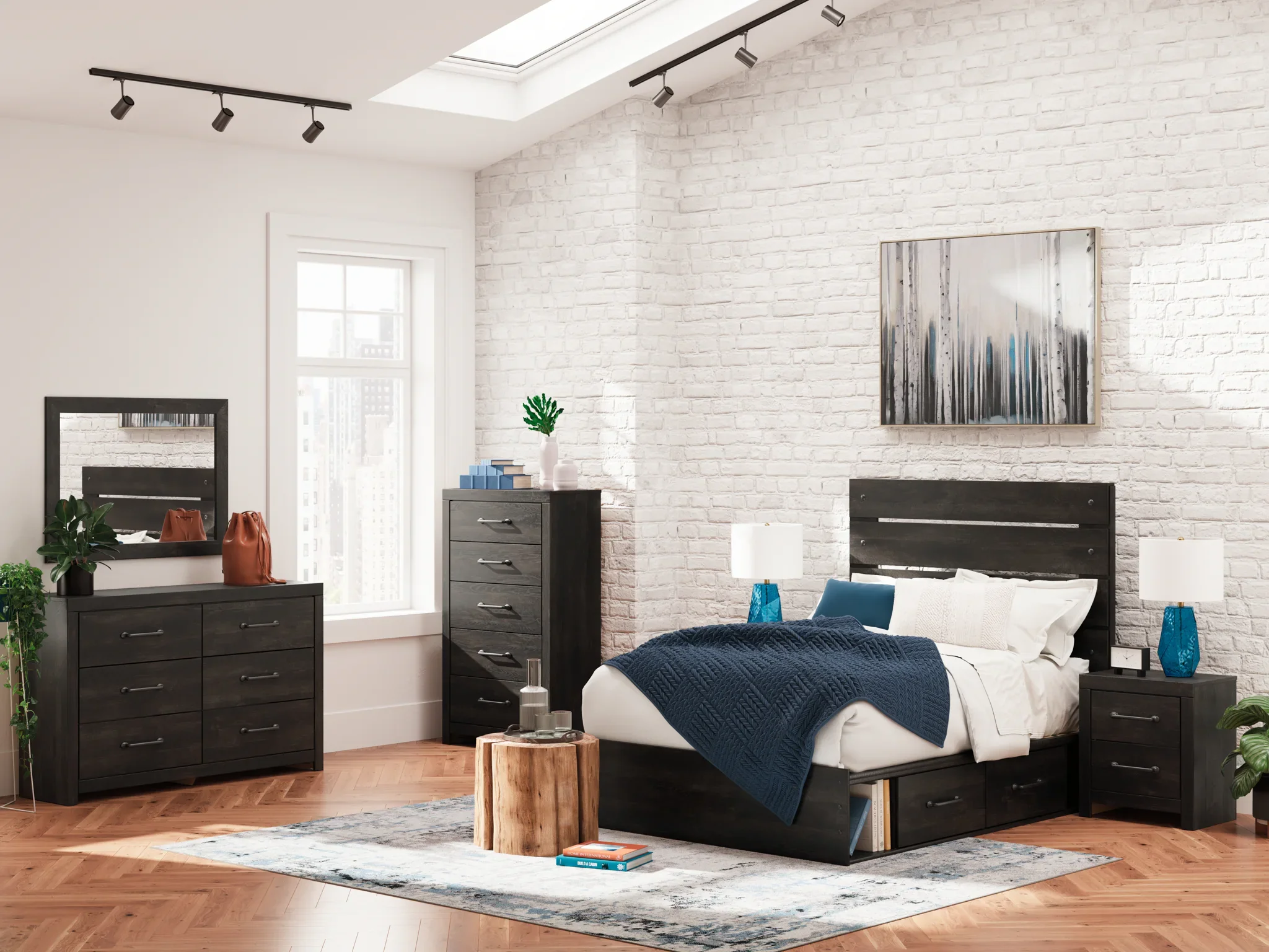 Hollivern - Full Panel Storage Bed - Dark Gray - Image 12