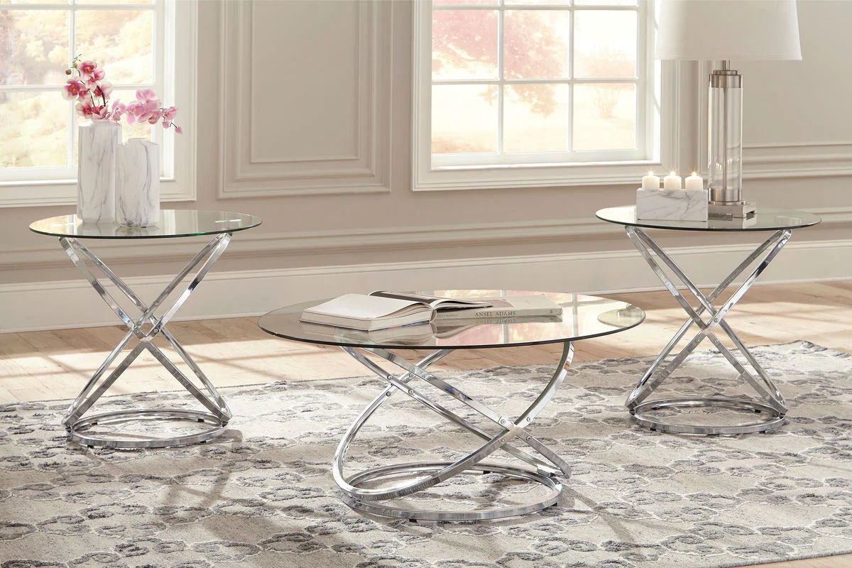 Hollynyx - Chrome Finish - Occasional Table Set (Set of 3) - Image 2