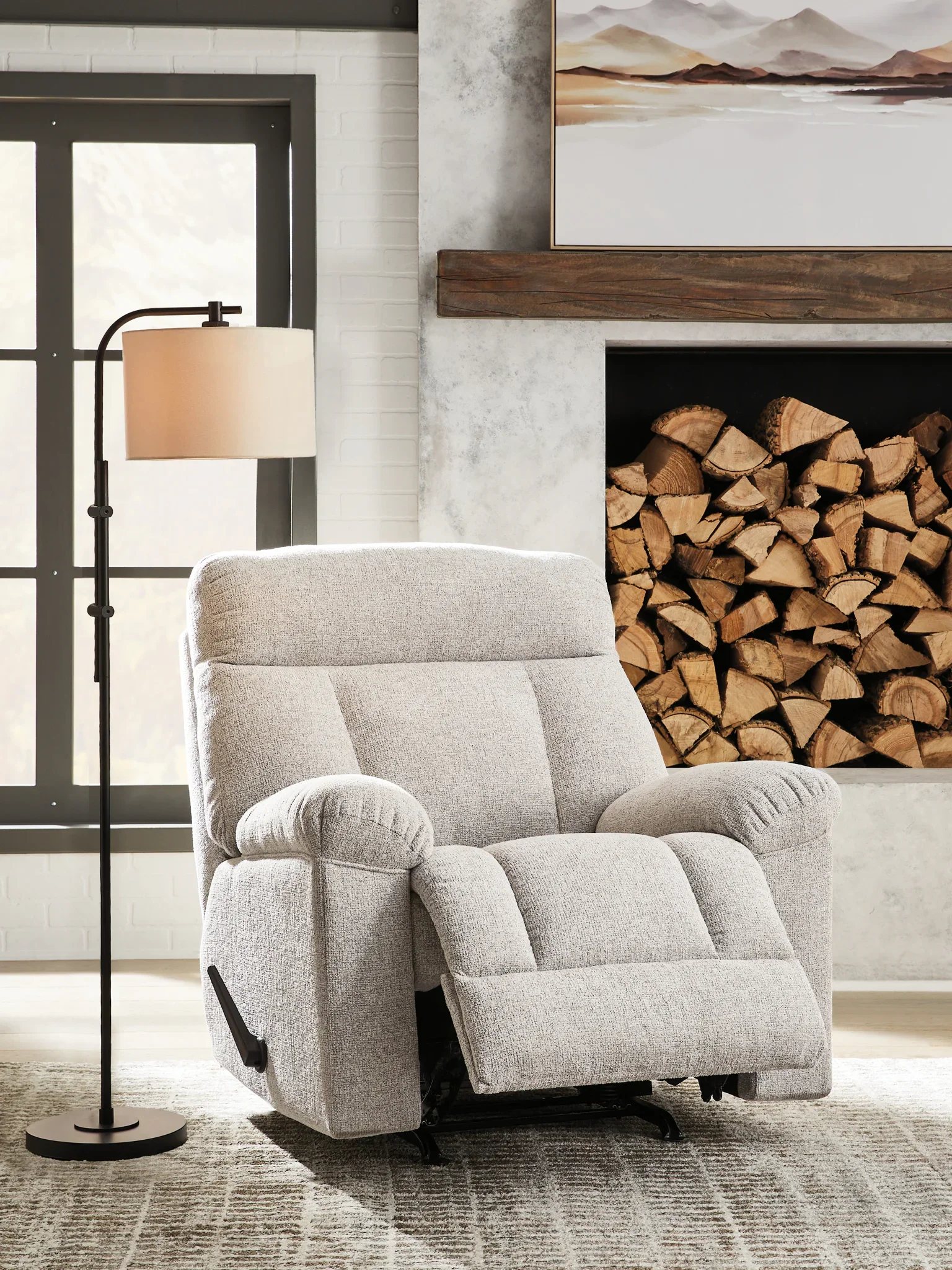 Hoyne Park - Rocker Recliner - Cobble Stone - Image 7