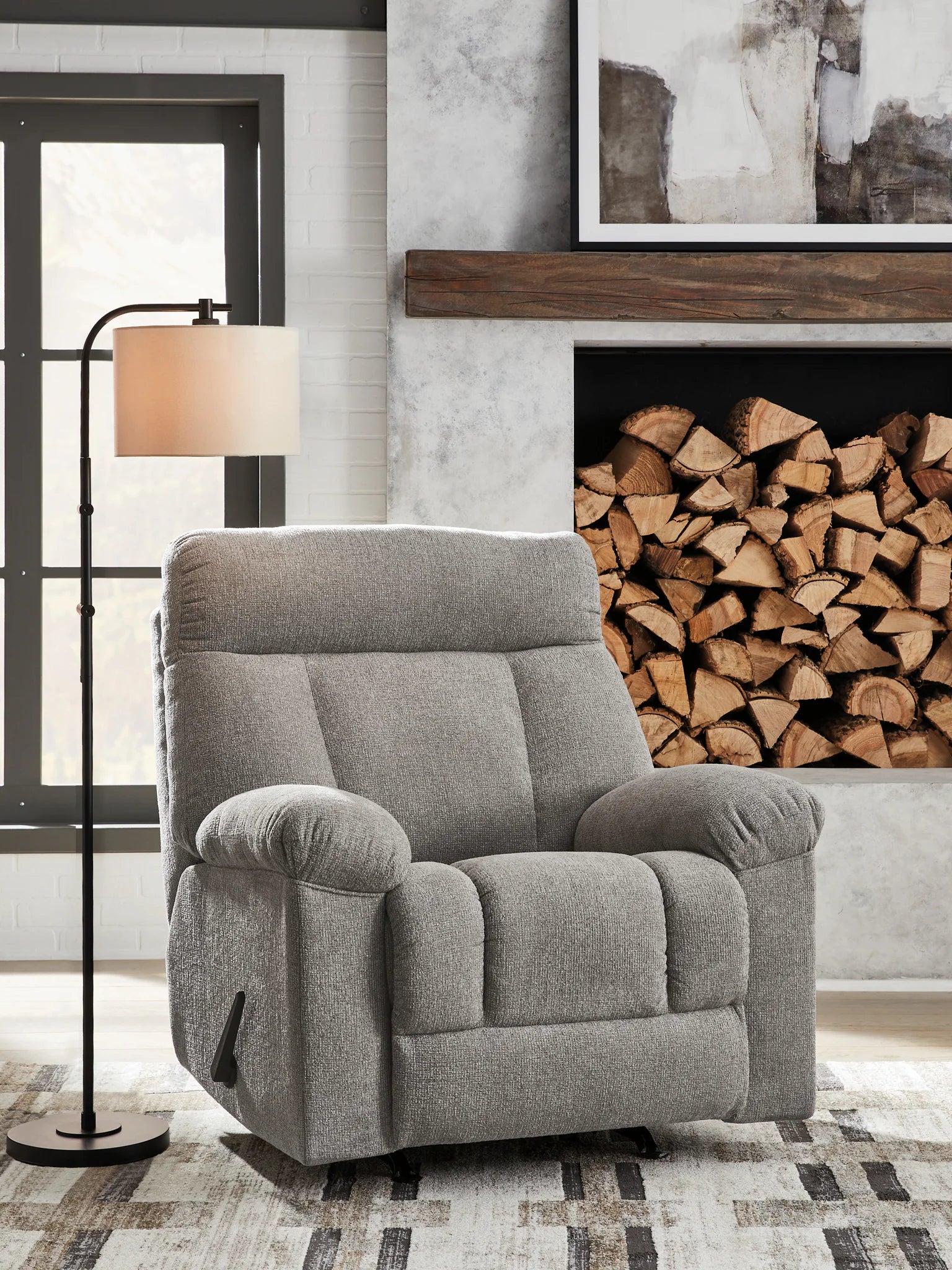 Hoyne Park - Rocker Recliner - Smoke - Image 2