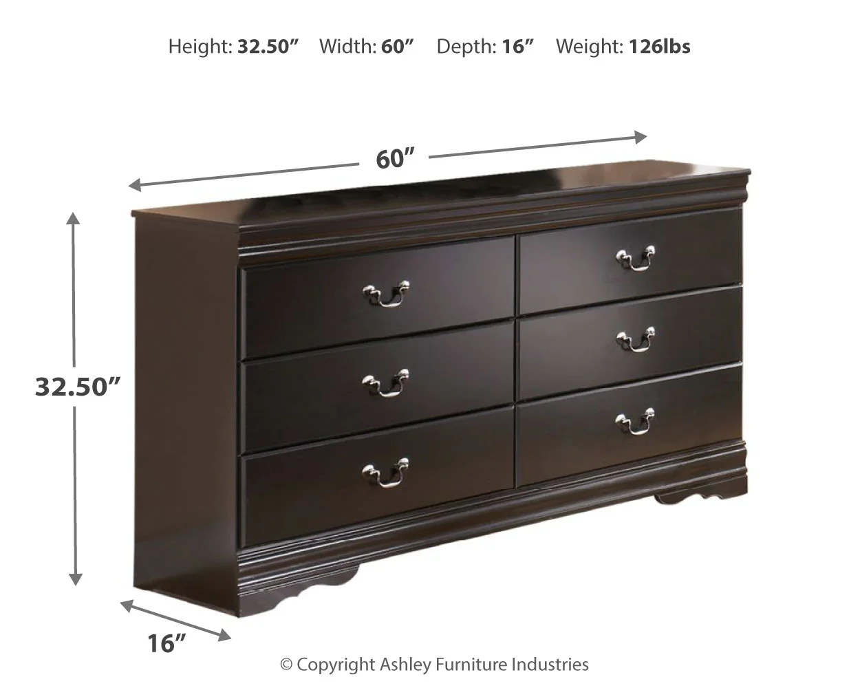 Huey Vineyard - Black - Dresser, Mirror - Image 5