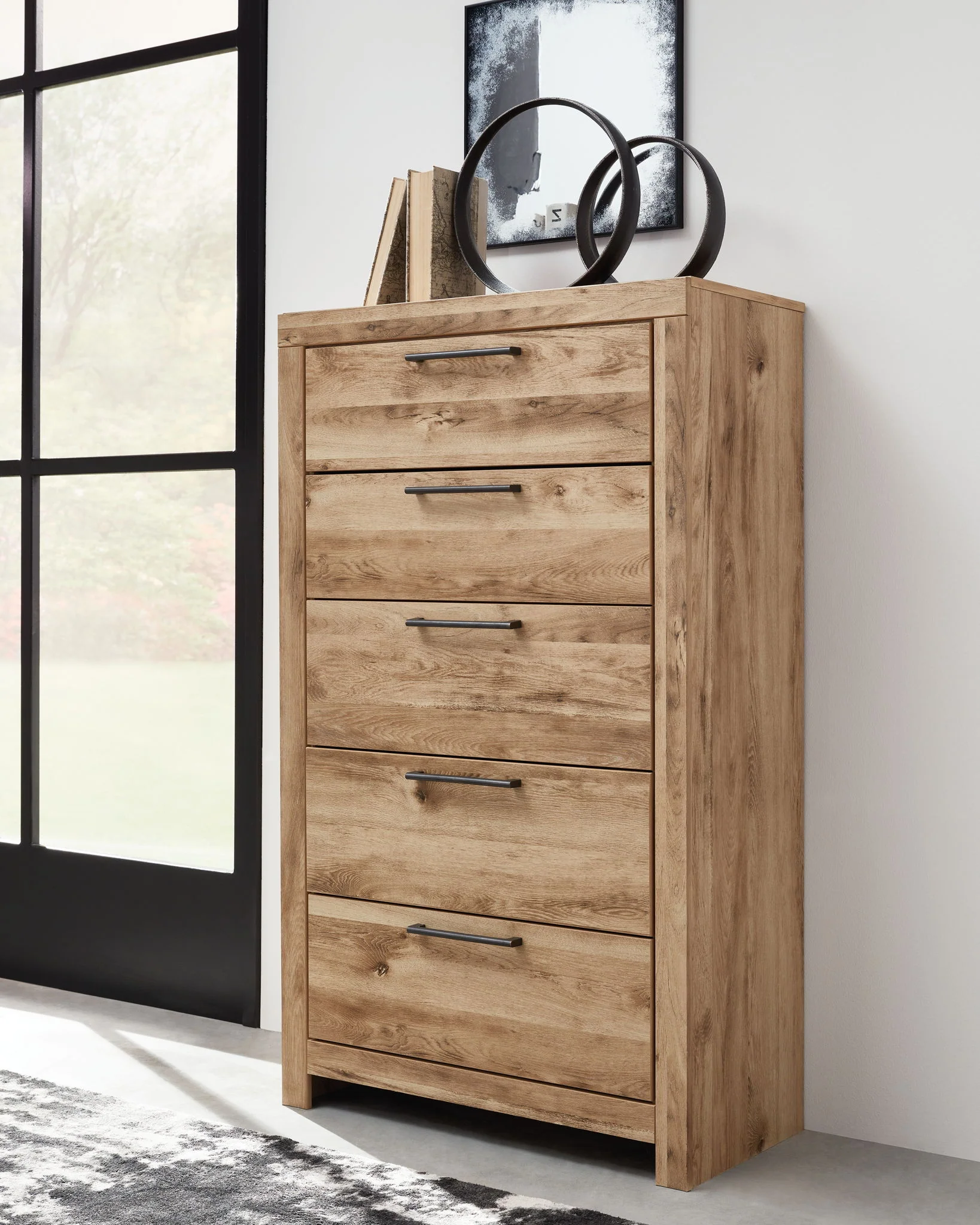 Hyanna - Tan Brown - Five Drawer Chest - Image 2
