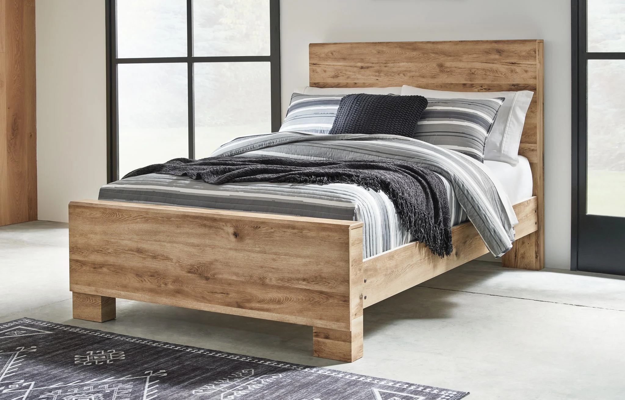 Hyanna - Tan - Full Panel Bed - Image 2