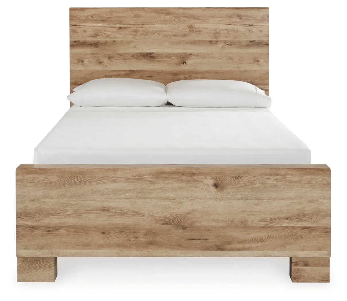Hyanna - Tan - Full Panel Bed With 1 Side Storage - Image 2