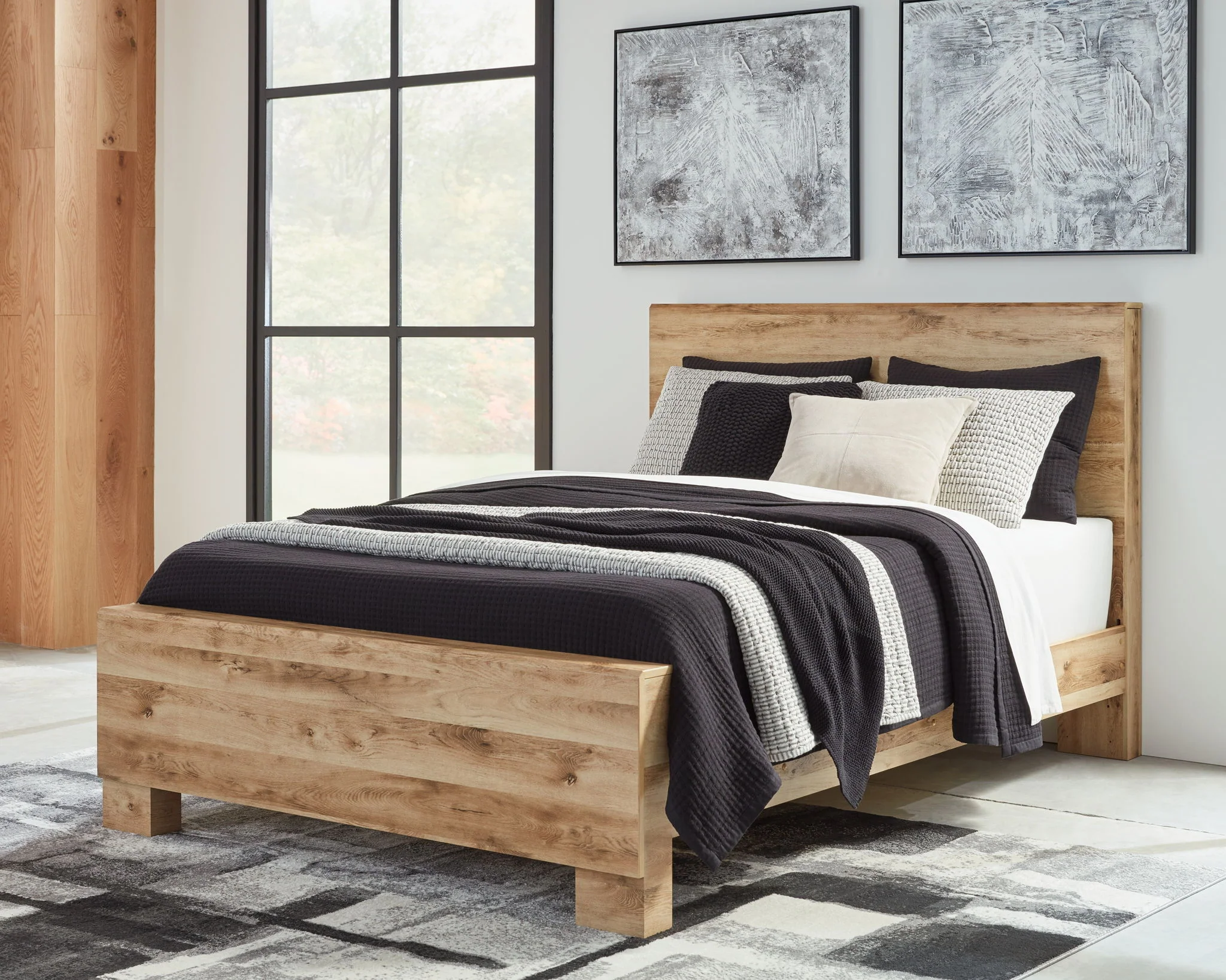 Hyanna - Tan - King Panel Bed - Image 2