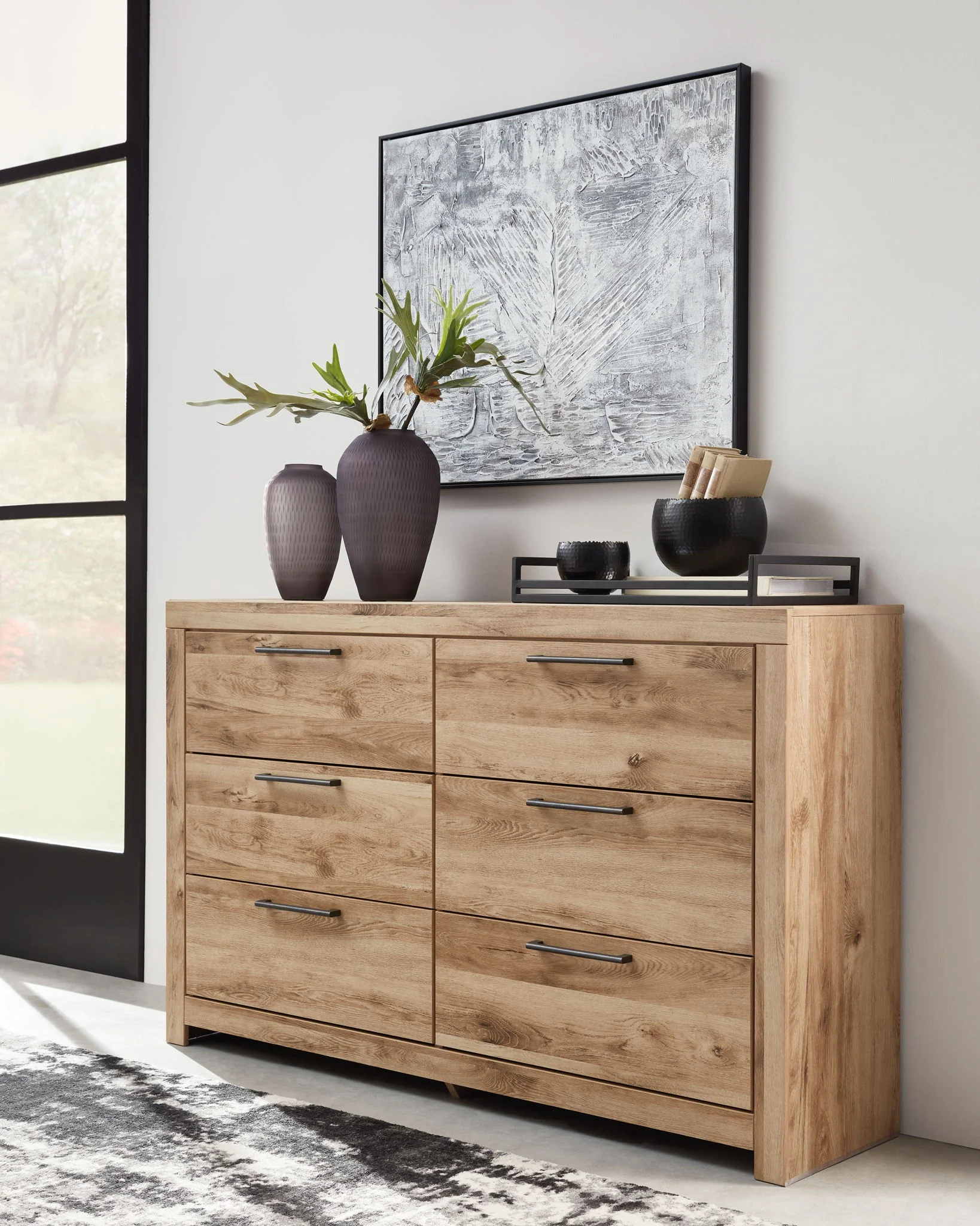 Hyanna - Tan Brown - Six Drawer Dresser - Image 5