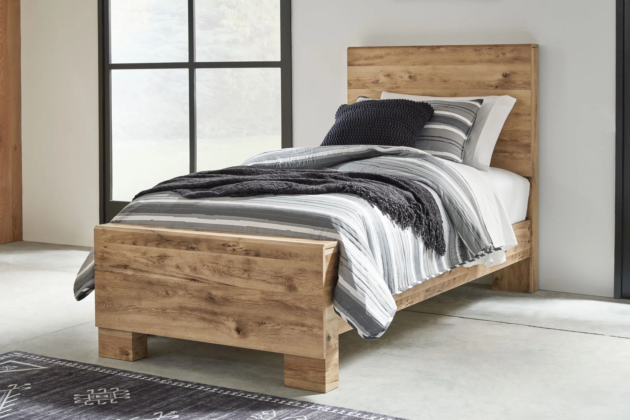 Hyanna - Tan - Twin Panel Bed - Image 2