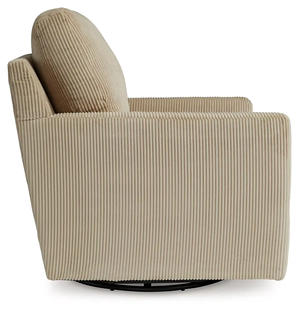 Icaman - Sand - Swivel Chair - Image 3