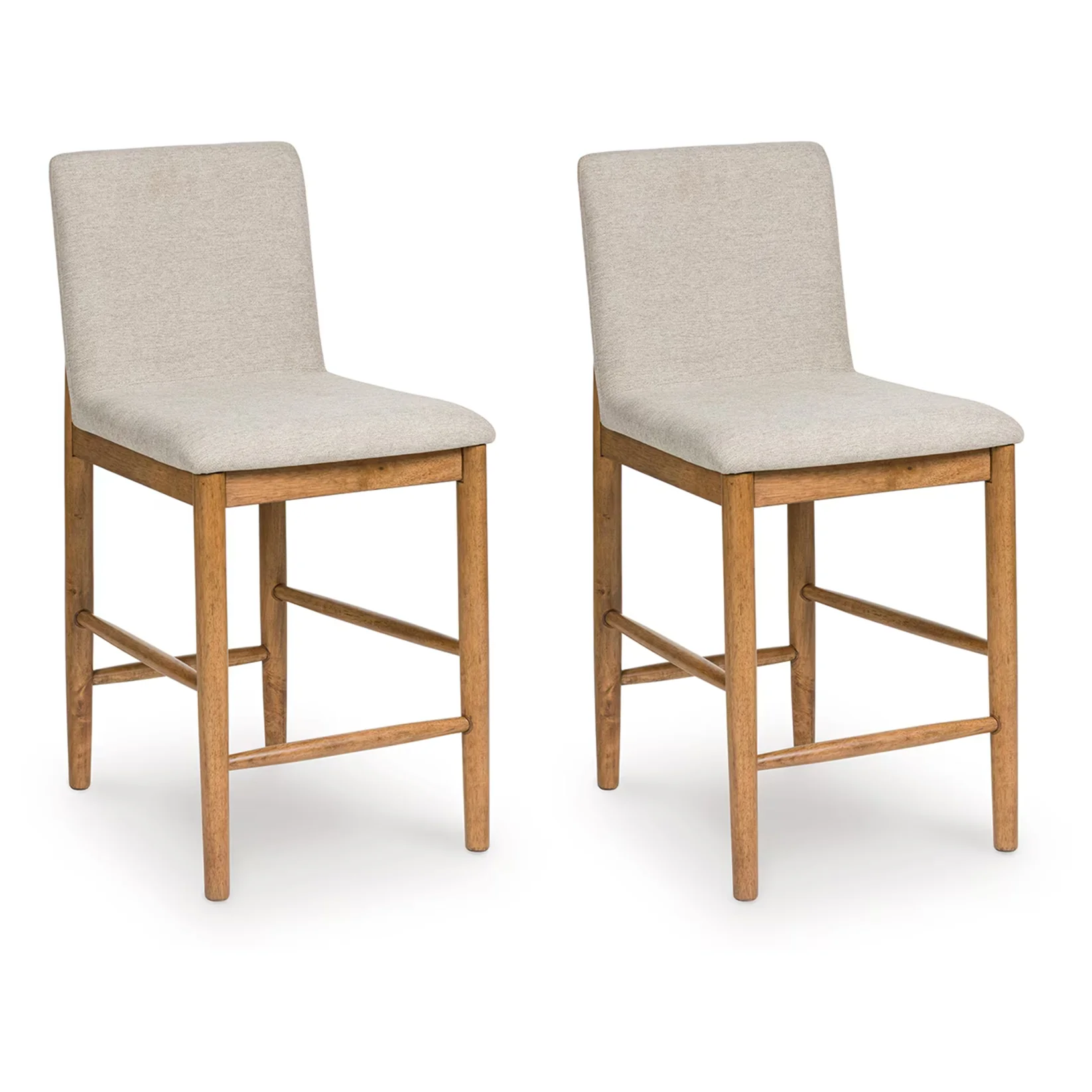 Isanti - Light Brown - Upholstered Barstool (Set of 2)