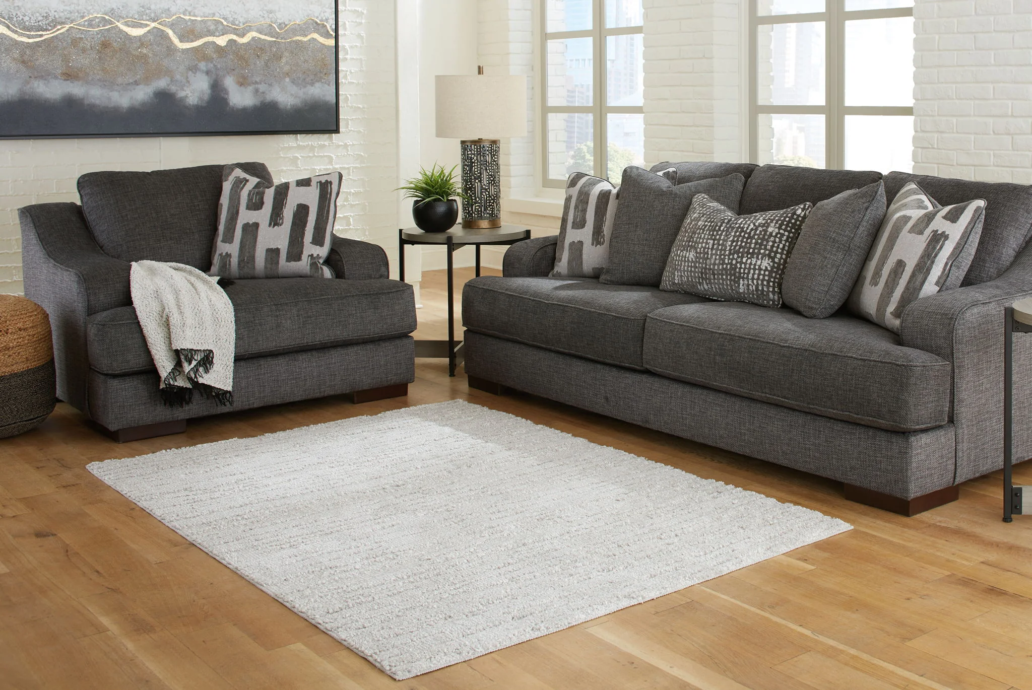 Ivygail - Gray - Large Rug - 8' x 10' - Image 2