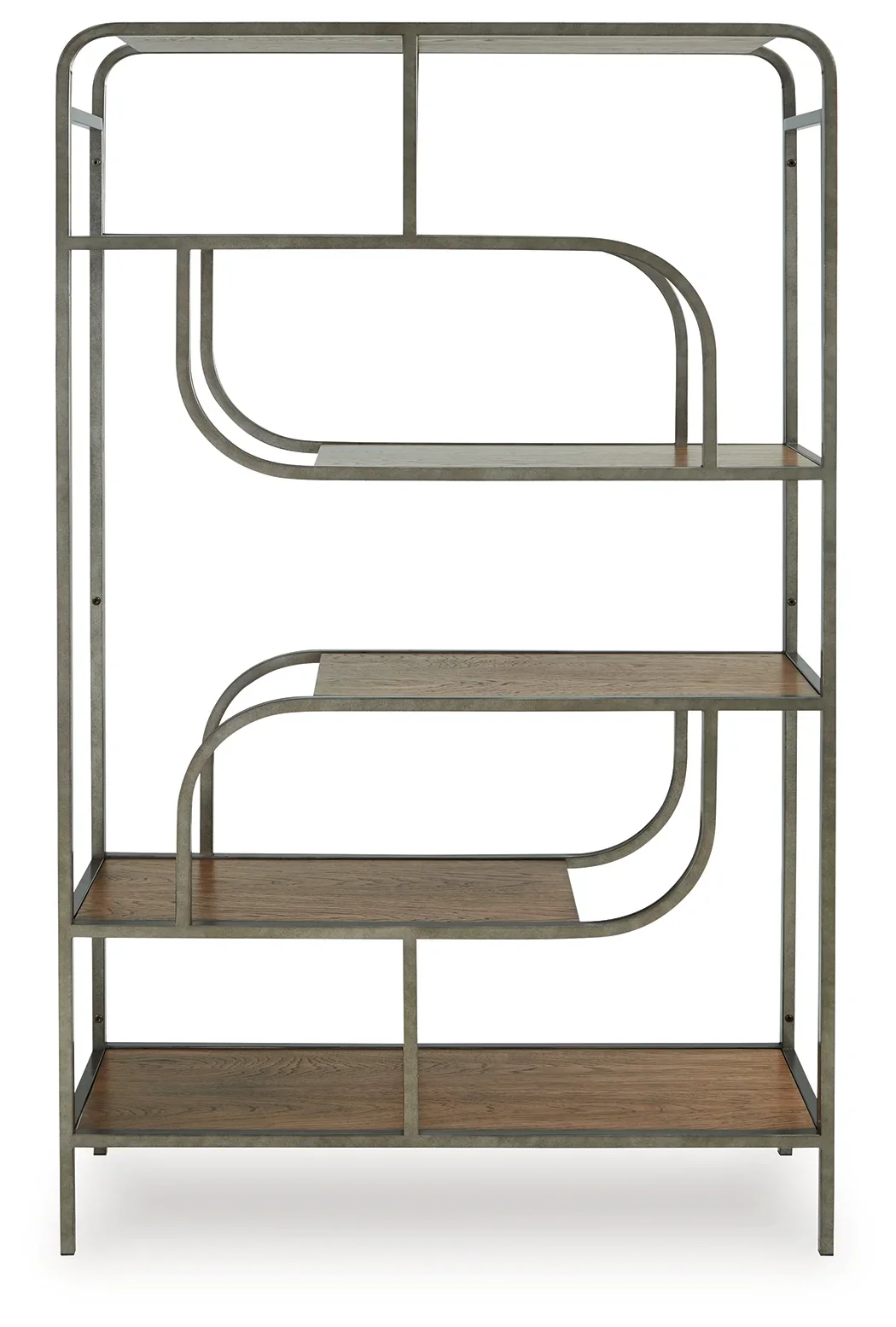 Jaddon - Brown / Antique Silver - Bookcase - Image 4