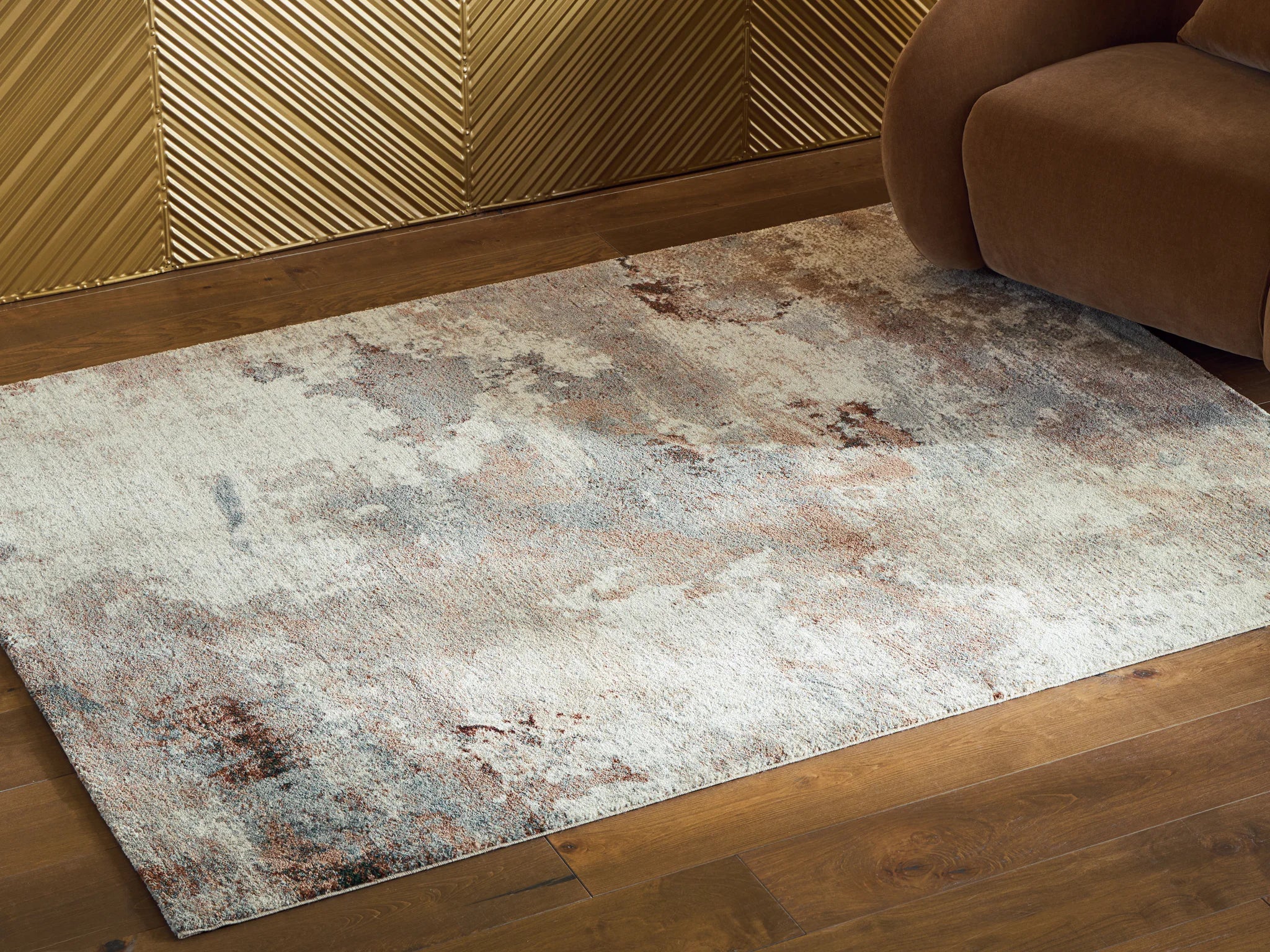 Jadenburg - 5' x 8' Rug - Cream / Gray / Sienna - Image 2
