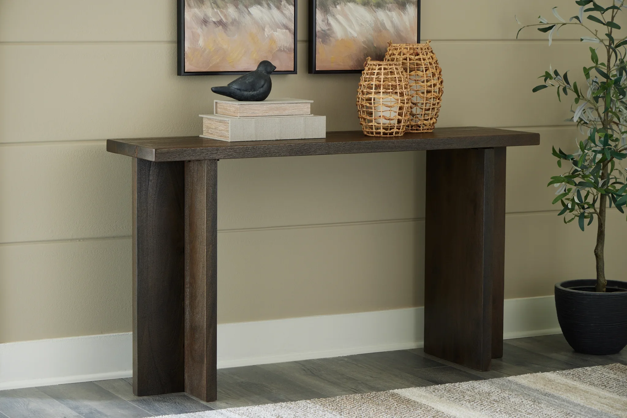 Jalenry - Grayish Brown - Console Sofa Table - Image 2