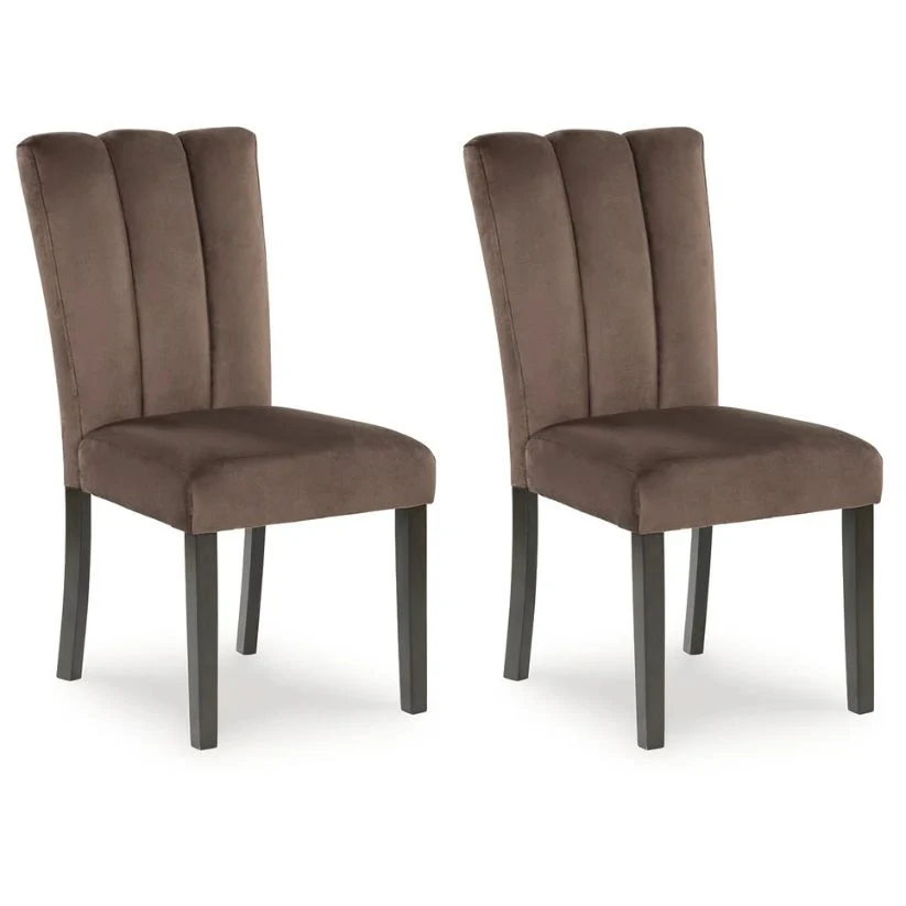 Jeshina - Mocha - Dining Upholstered Side Chair (Set of 2)
