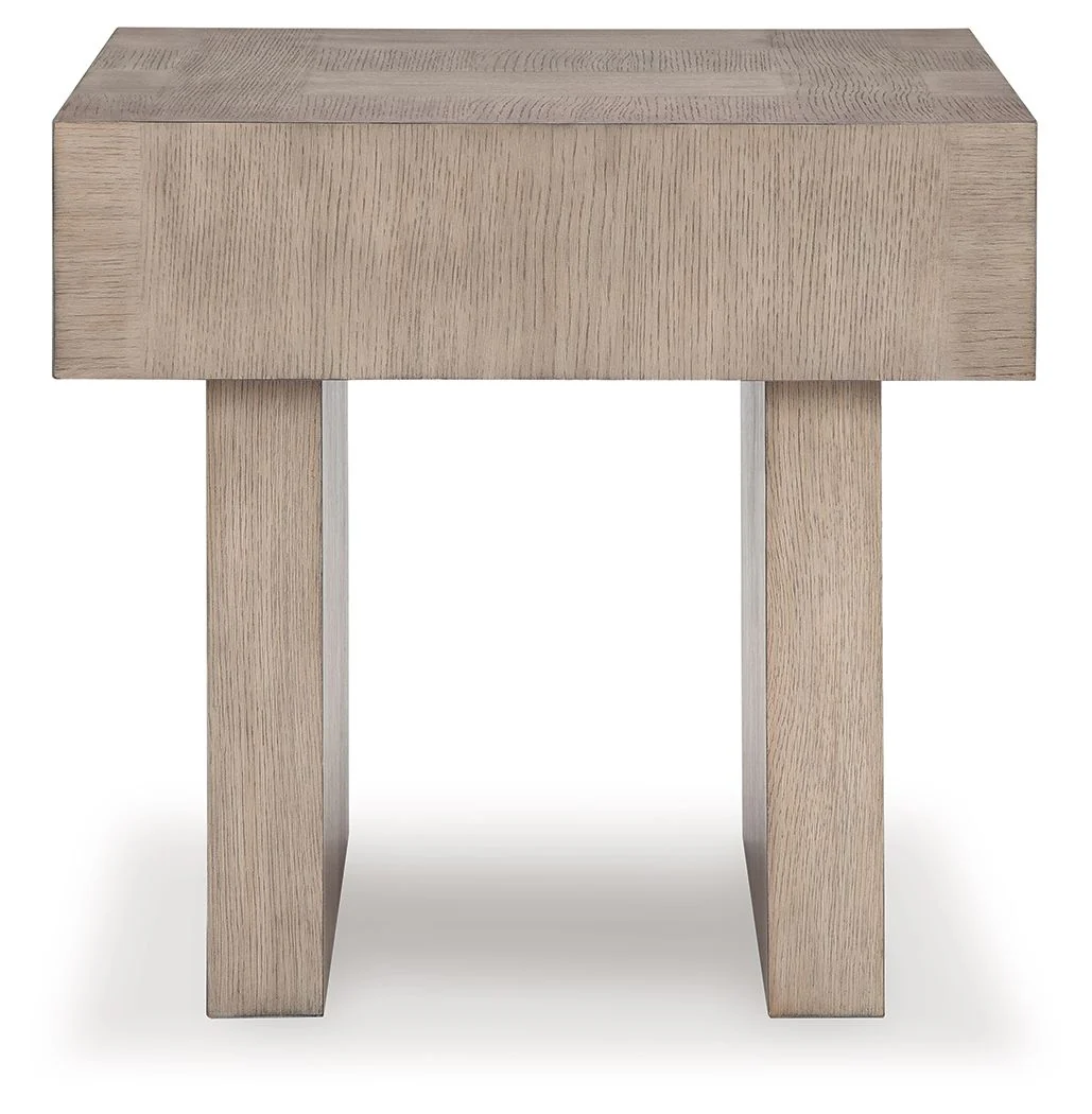 Jorlaina - Light Grayish Brown - Square End Table - Image 3