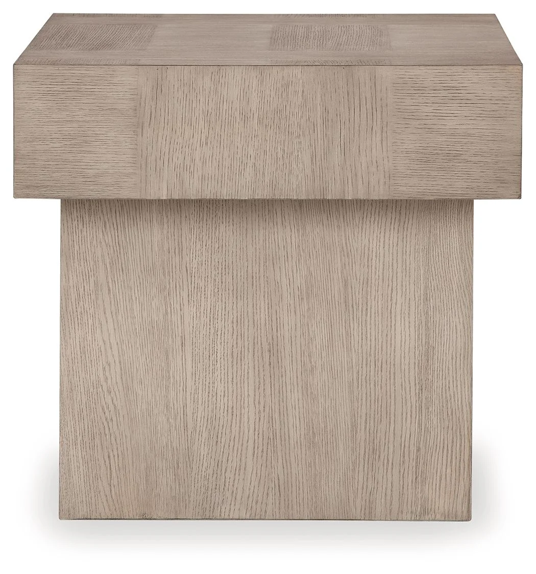 Jorlaina - Light Grayish Brown - Square End Table - Image 4