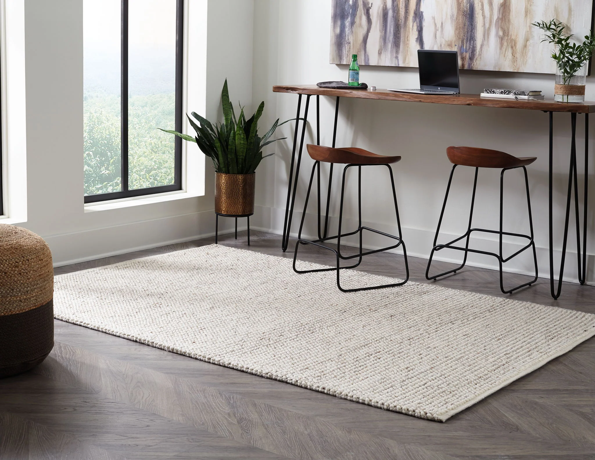 Jossick - Cream / Taupe - Large Rug - 8' x 10' - Image 2