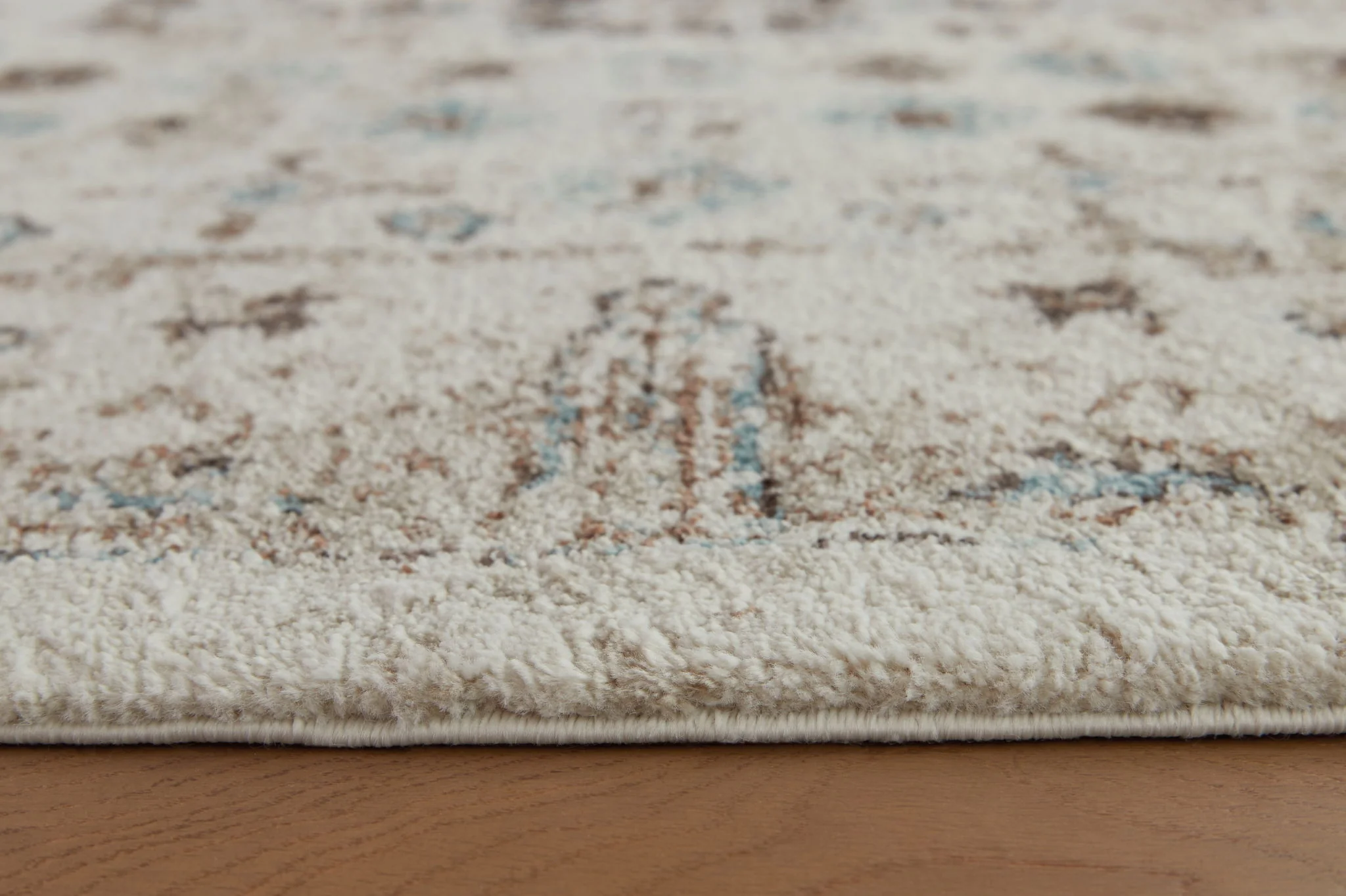 Jossler - Ivory / Brown / Teal - Large Rug - 8' x 10' - Image 3