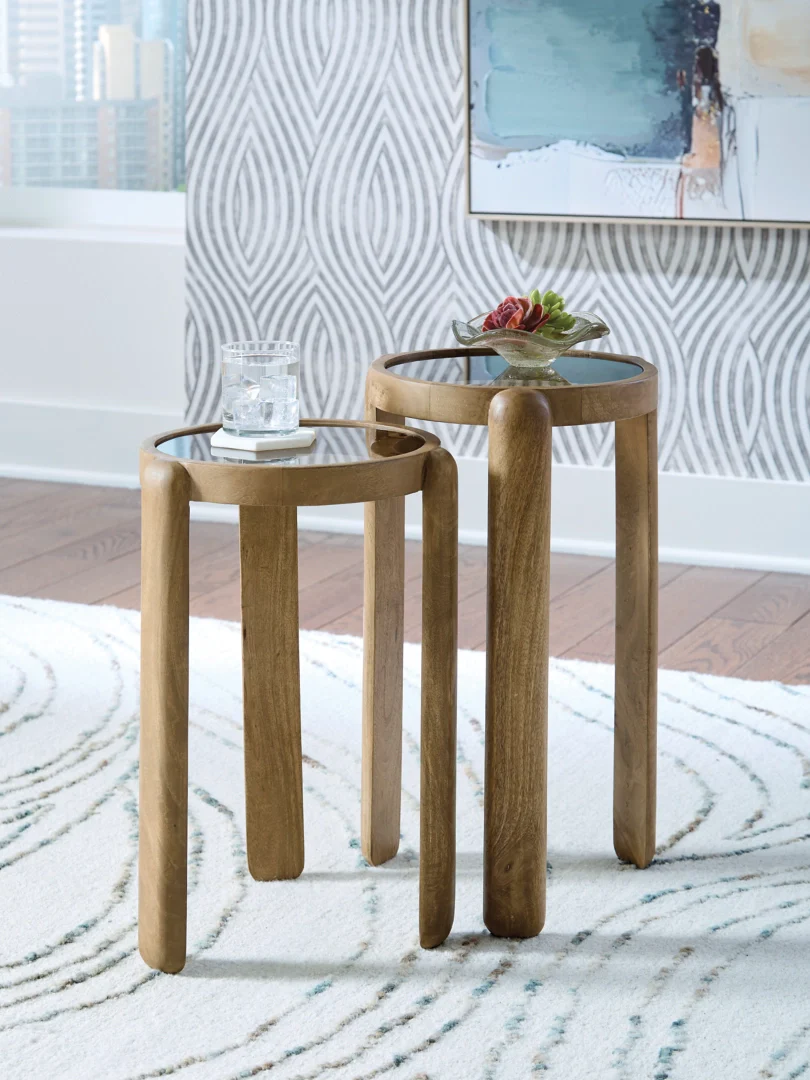 Jossor - Light Brown - Accent Table Set (Set of 2) - Image 4
