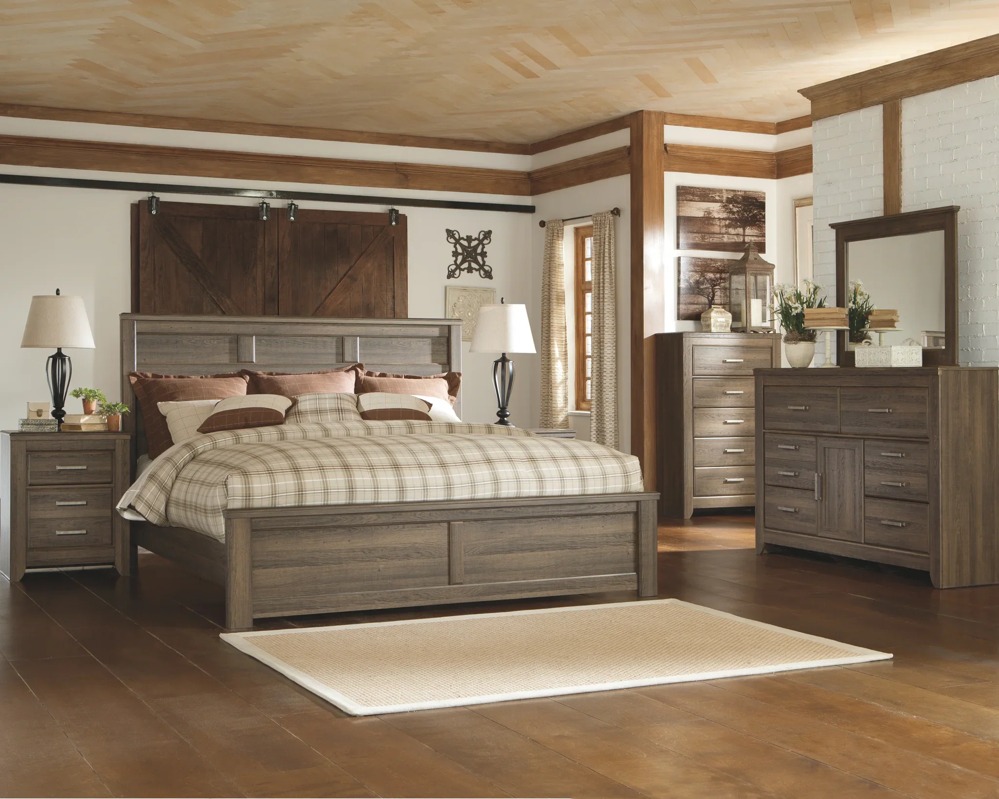 Juararo - Dark Brown - California King Panel Bed - Image 3