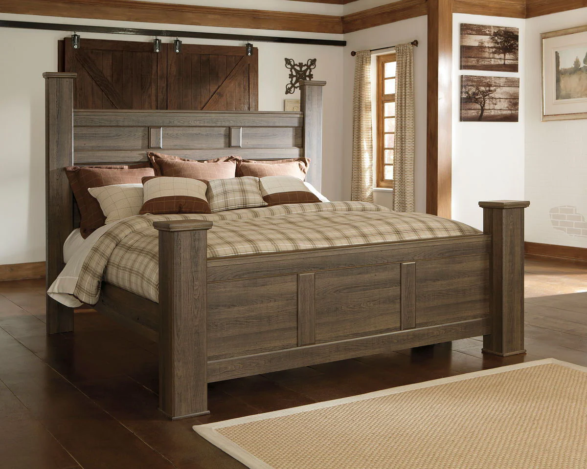 Juararo - Dark Brown - King Poster Bed - Image 2
