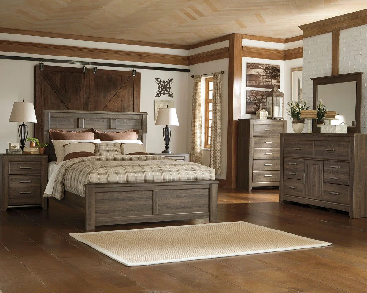 Juararo - Dark Brown - Queen Panel Bed - Image 4