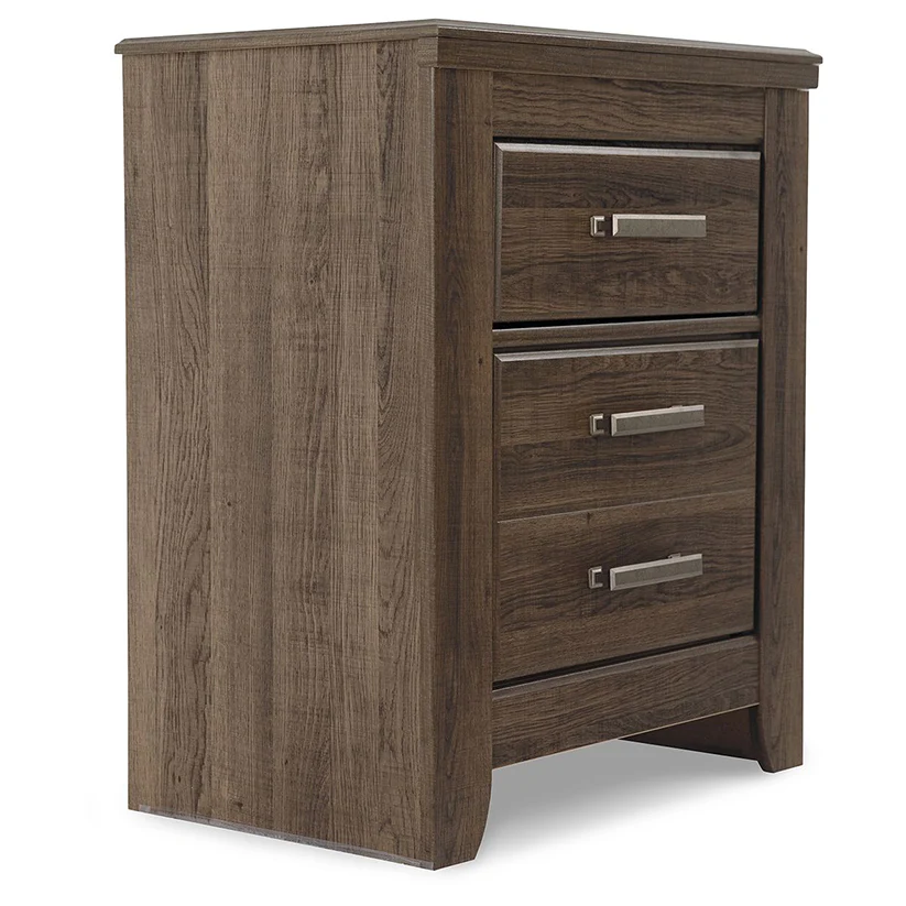 Juararo - Dark Brown - Two Drawer Night Stand