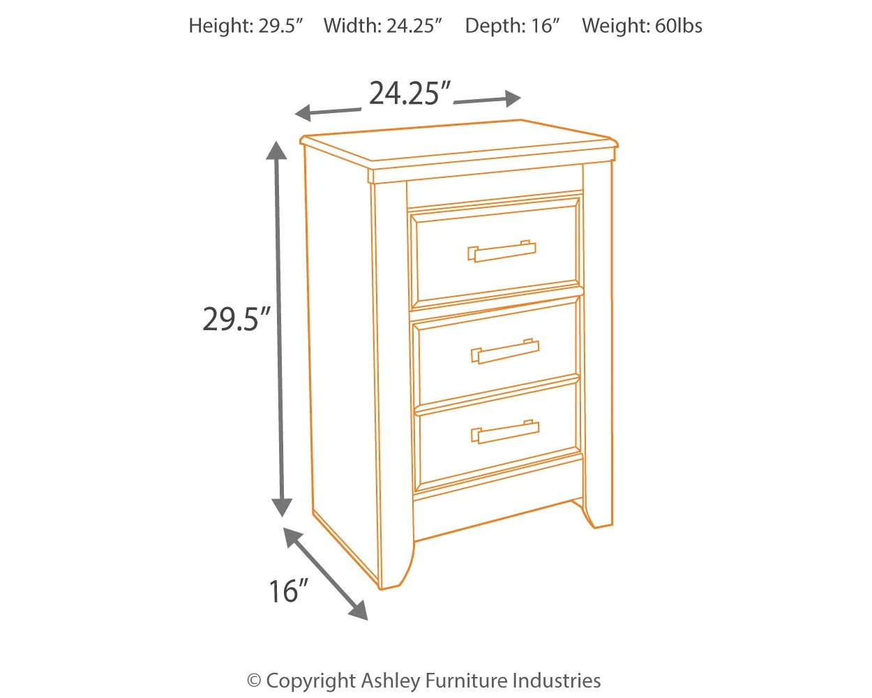 Juararo - Dark Brown - Two Drawer Night Stand - Image 3