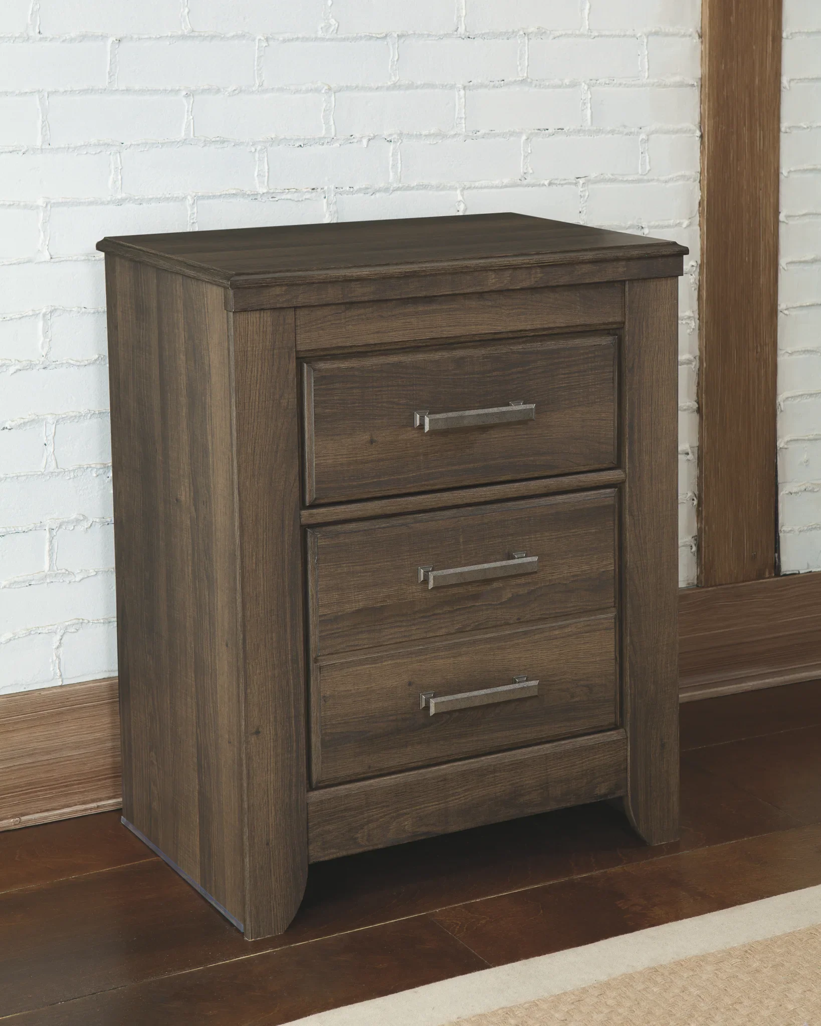 Juararo - Dark Brown - Two Drawer Night Stand - Image 8