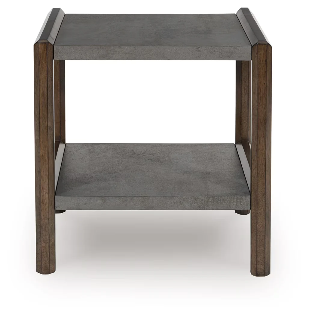 Kallenny - Brown / Gray - Rectangular End Table - Image 2