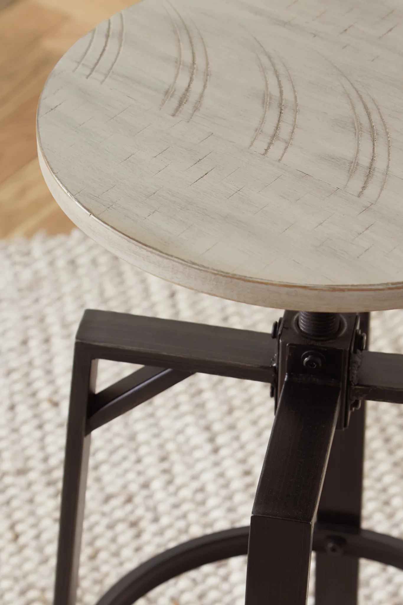 Karisslyn - Whitewash / Black - Swivel Stool (Set of 2) - Image 4