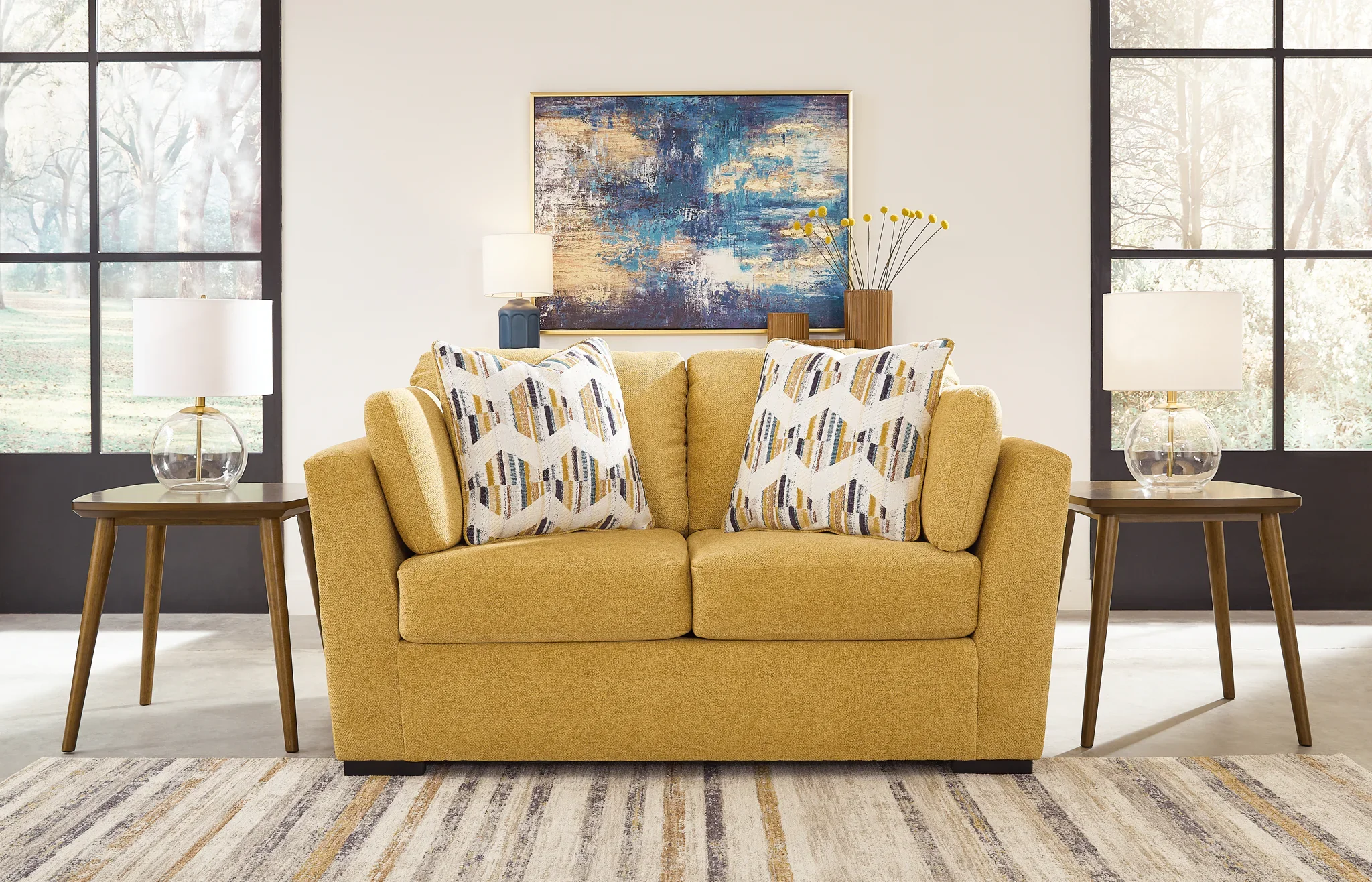 Keerwick - 2 Pc. - Sofa, Loveseat - Sunflower - Image 6