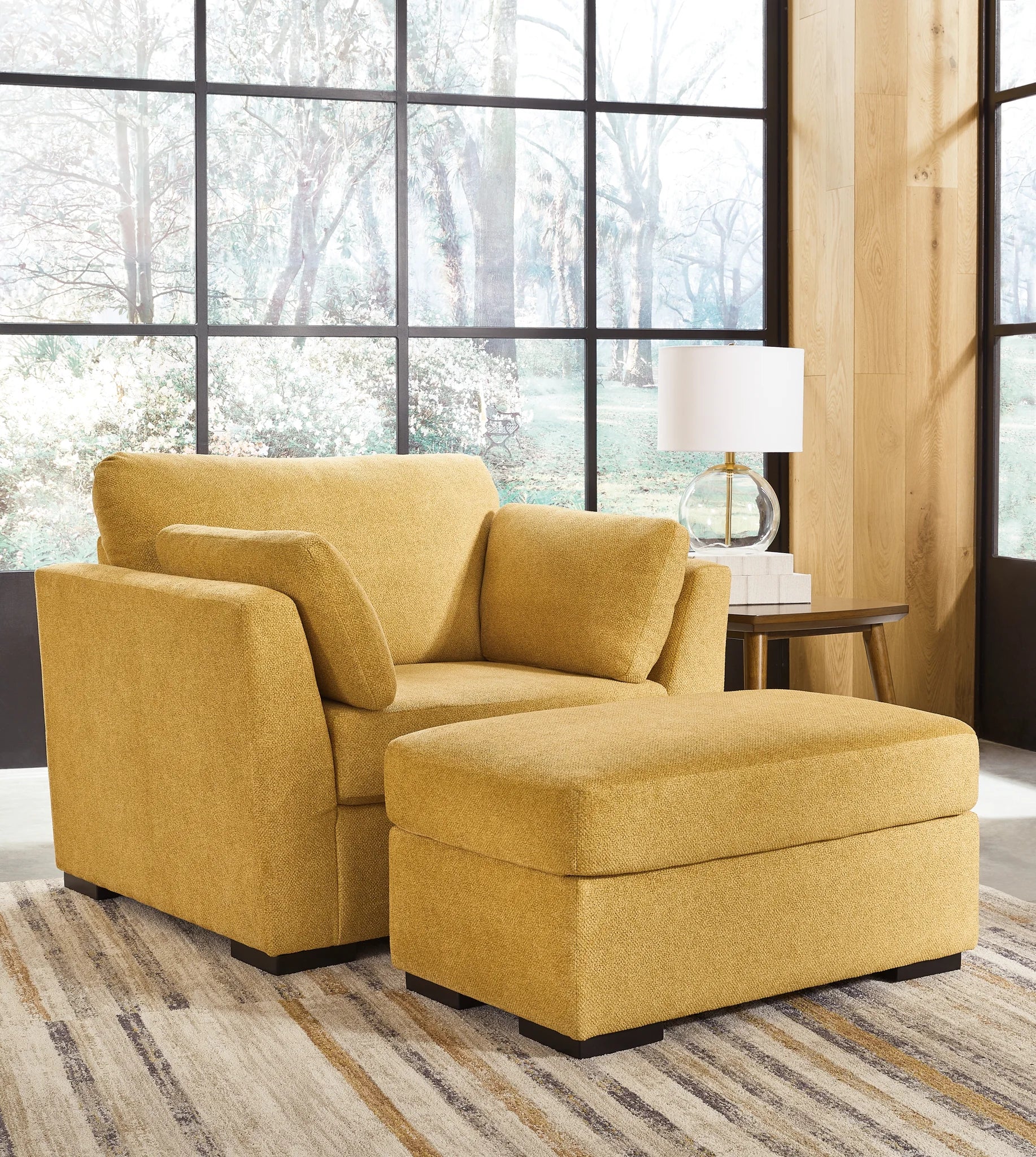 Keerwick - Sunflower - 2 Pc. - Chair And A Half, Ottoman - Image 2