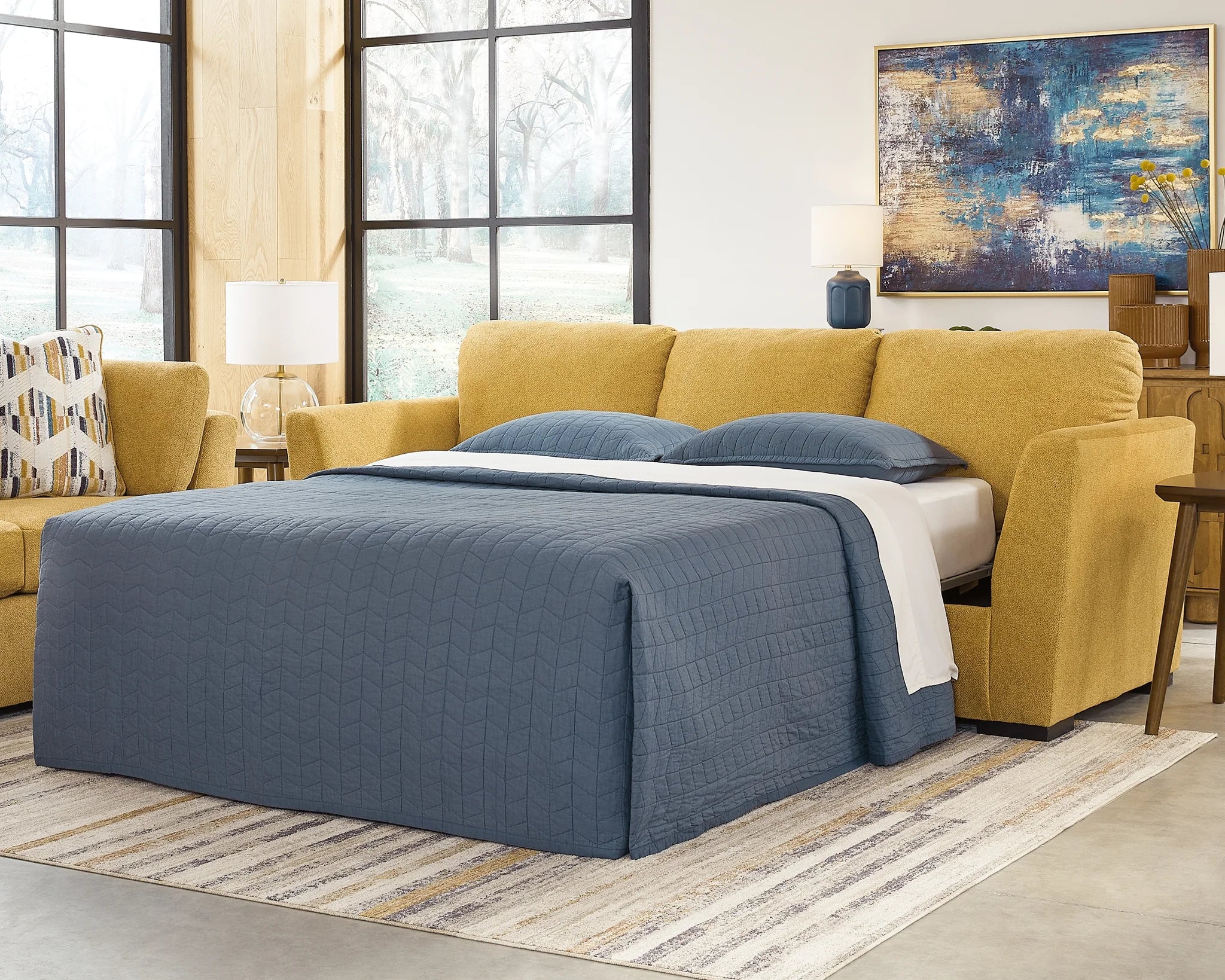 Keerwick - Sunflower - Queen Sofa Sleeper - Image 2