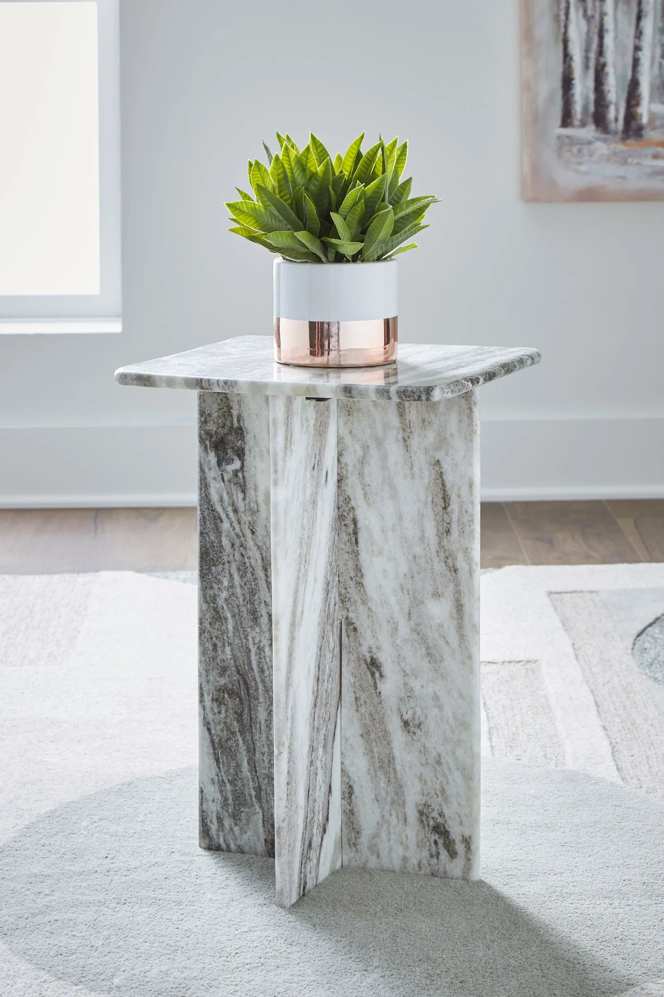 Keithwell - Gray - Square Accent Table - Image 2