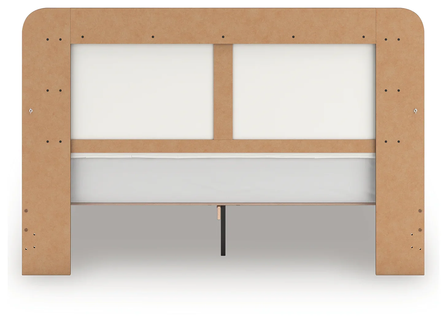 Kendanport - King Upholstered Bed - White / Brown - Image 7