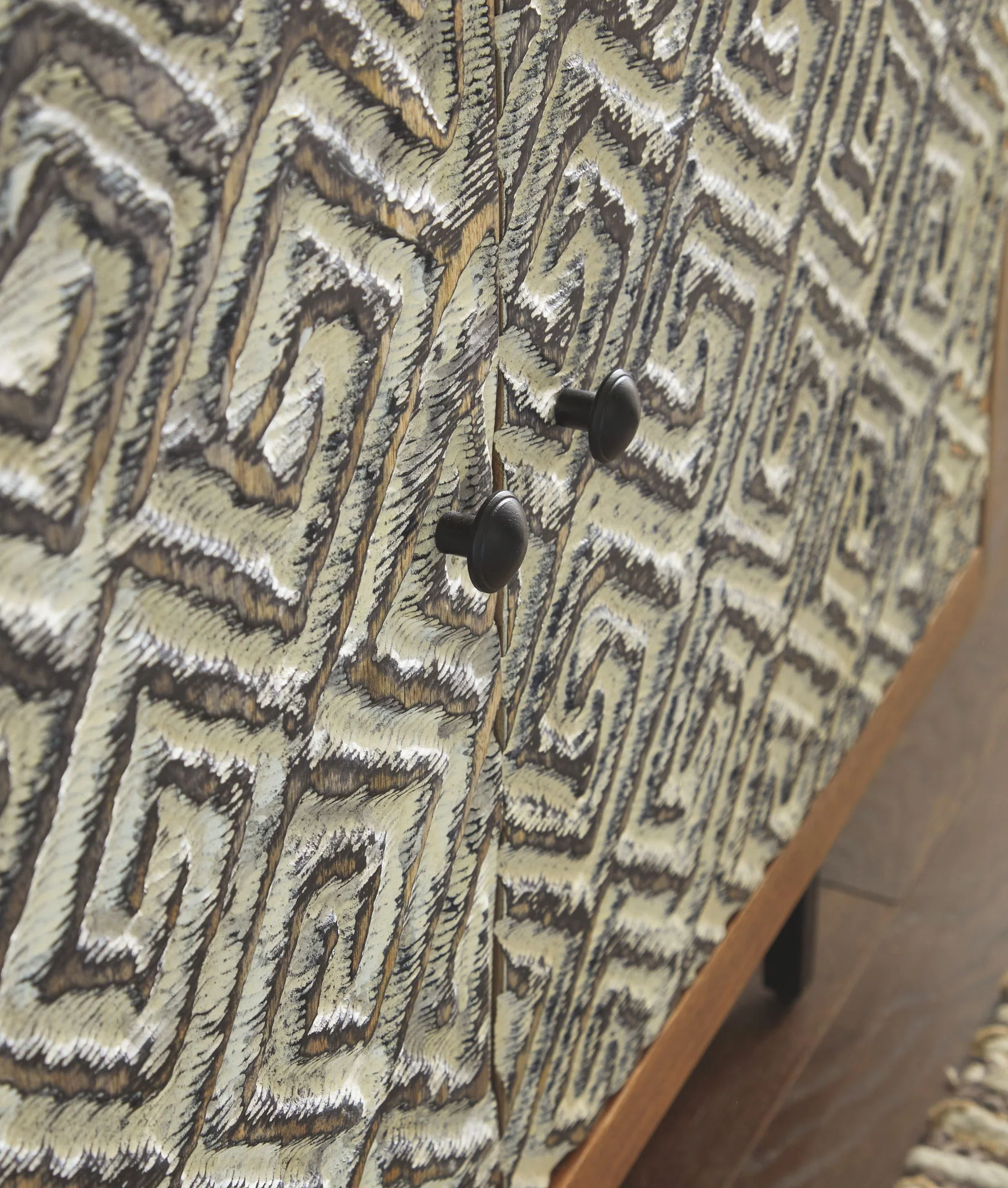 Kerrings - Brown / Black/white - Accent Cabinet - Image 3