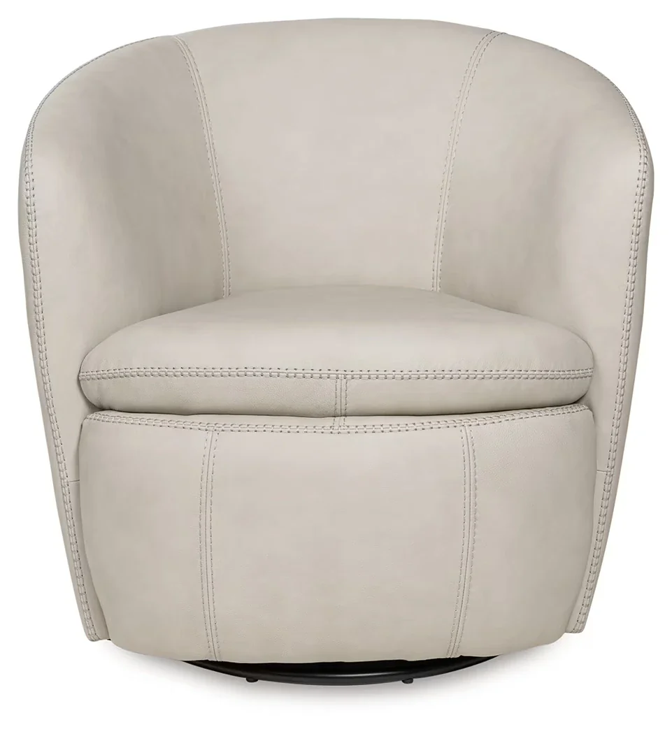 Kierreys - Bone - Swivel Accent Chair - Image 2
