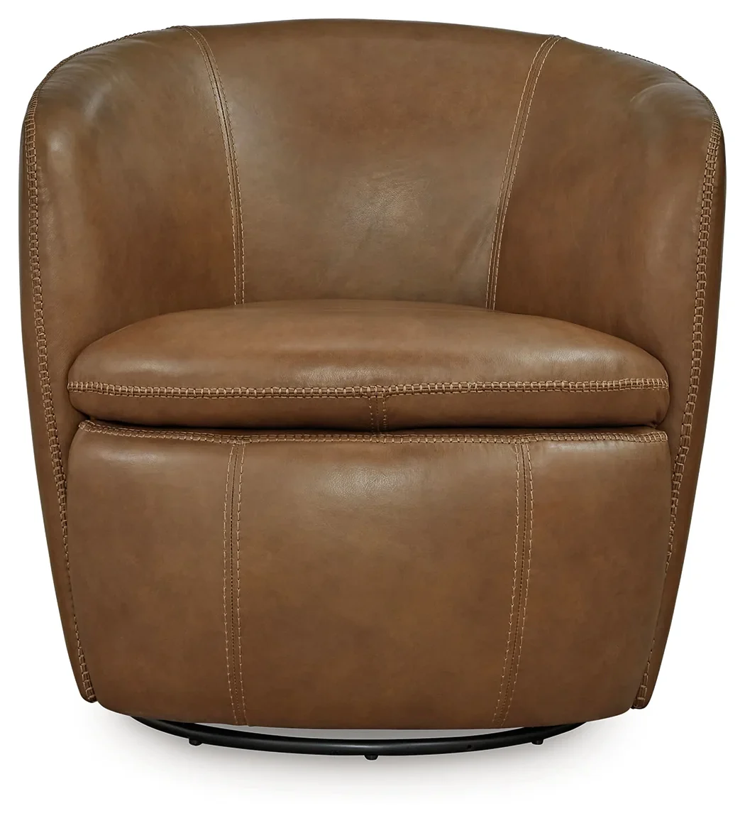 Kierreys - Caramel - Swivel Chair - Image 3