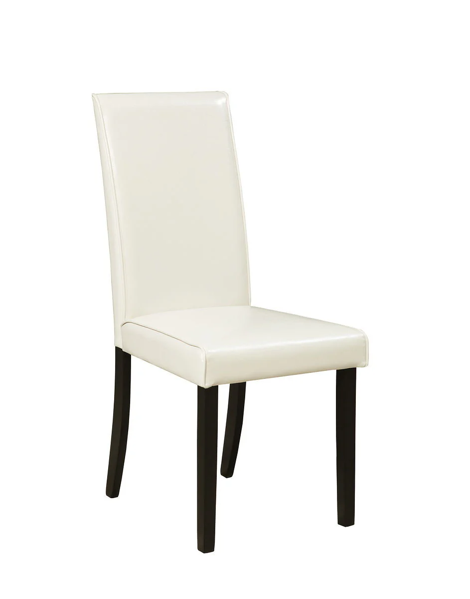 Kimonte - Dark Brown - 5 Pc. - Dining Room Table, 2 Beige Side Chairs, 2 Brown Side Chairs - Image 2