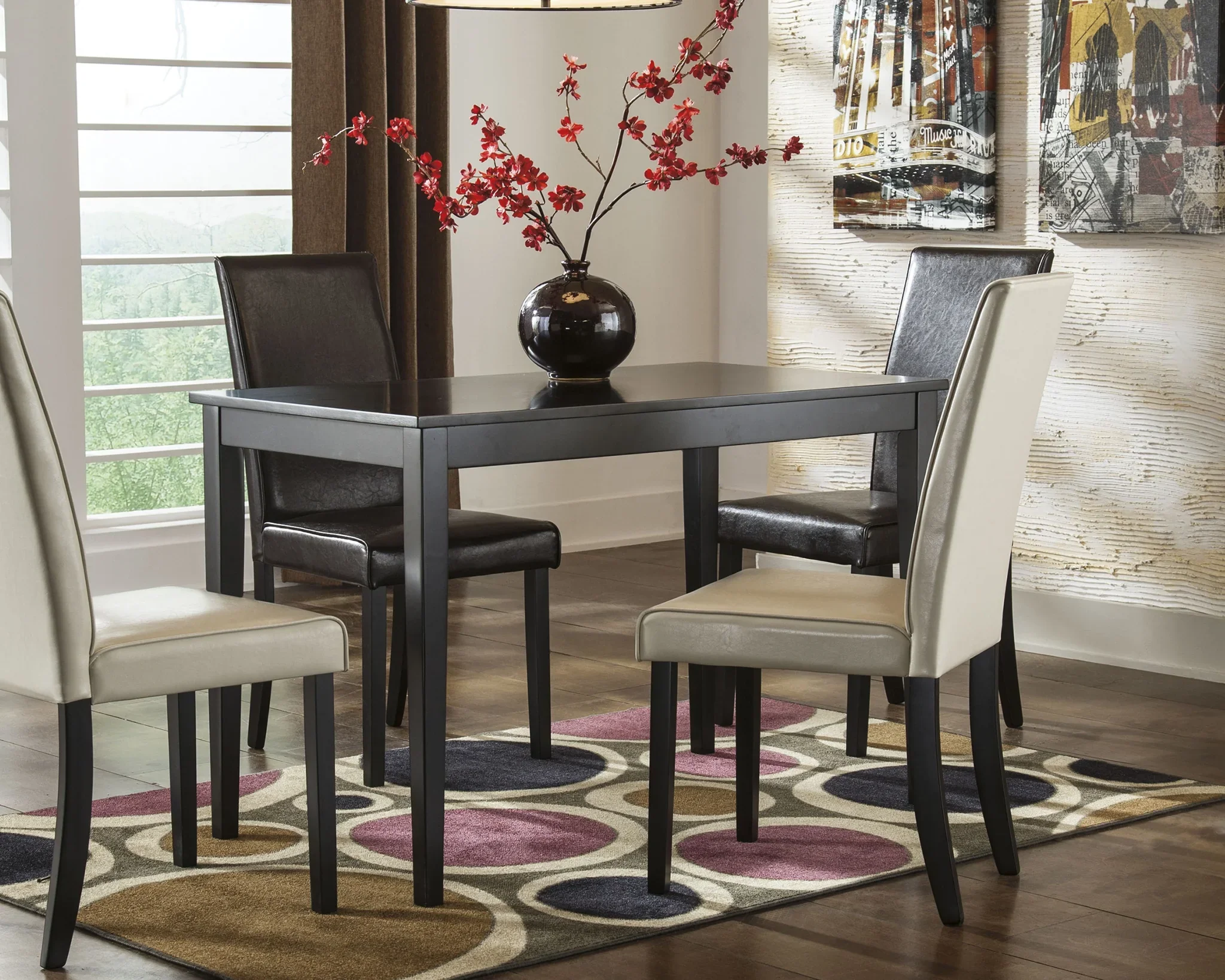 Kimonte - Dark Brown - Rectangular Dining Room Table - Image 2