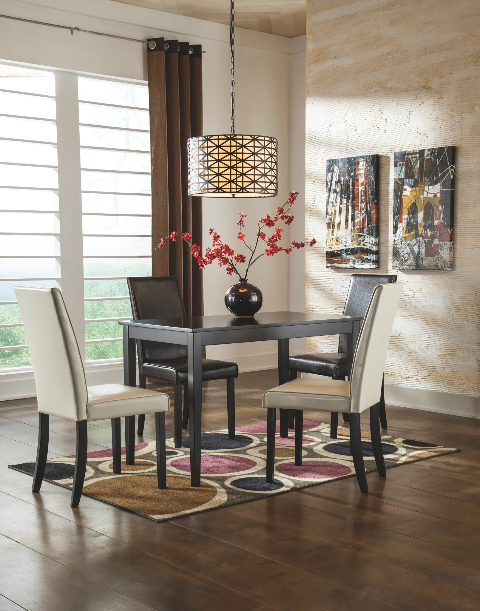 Kimonte - Dark Brown - Rectangular Dining Room Table - Image 7