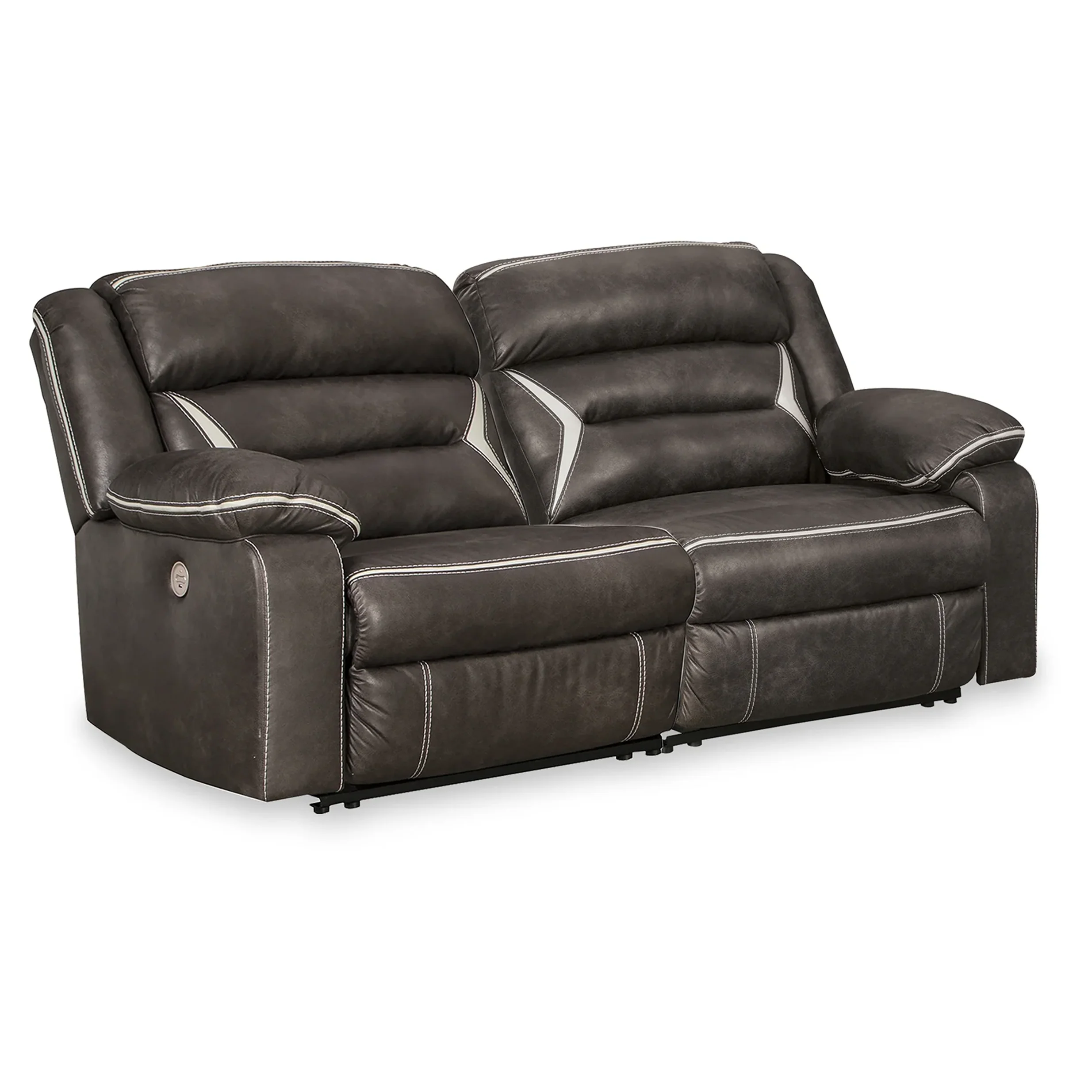 Kincord - 2-Piece Power Reclining Sectional Loveseat - Midnight