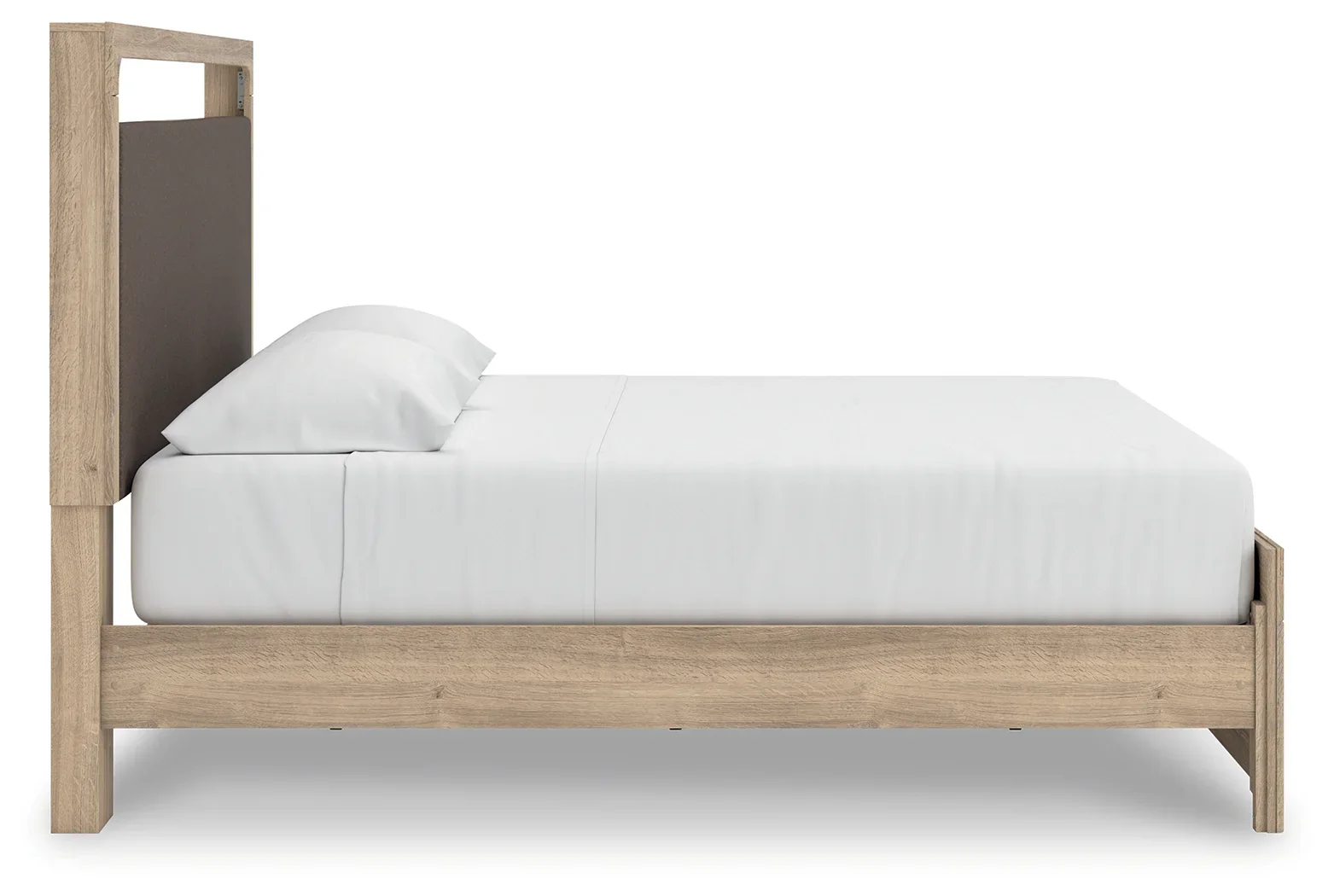 Kinlanni - King Upholstered Platform Bed - Tan - Image 5