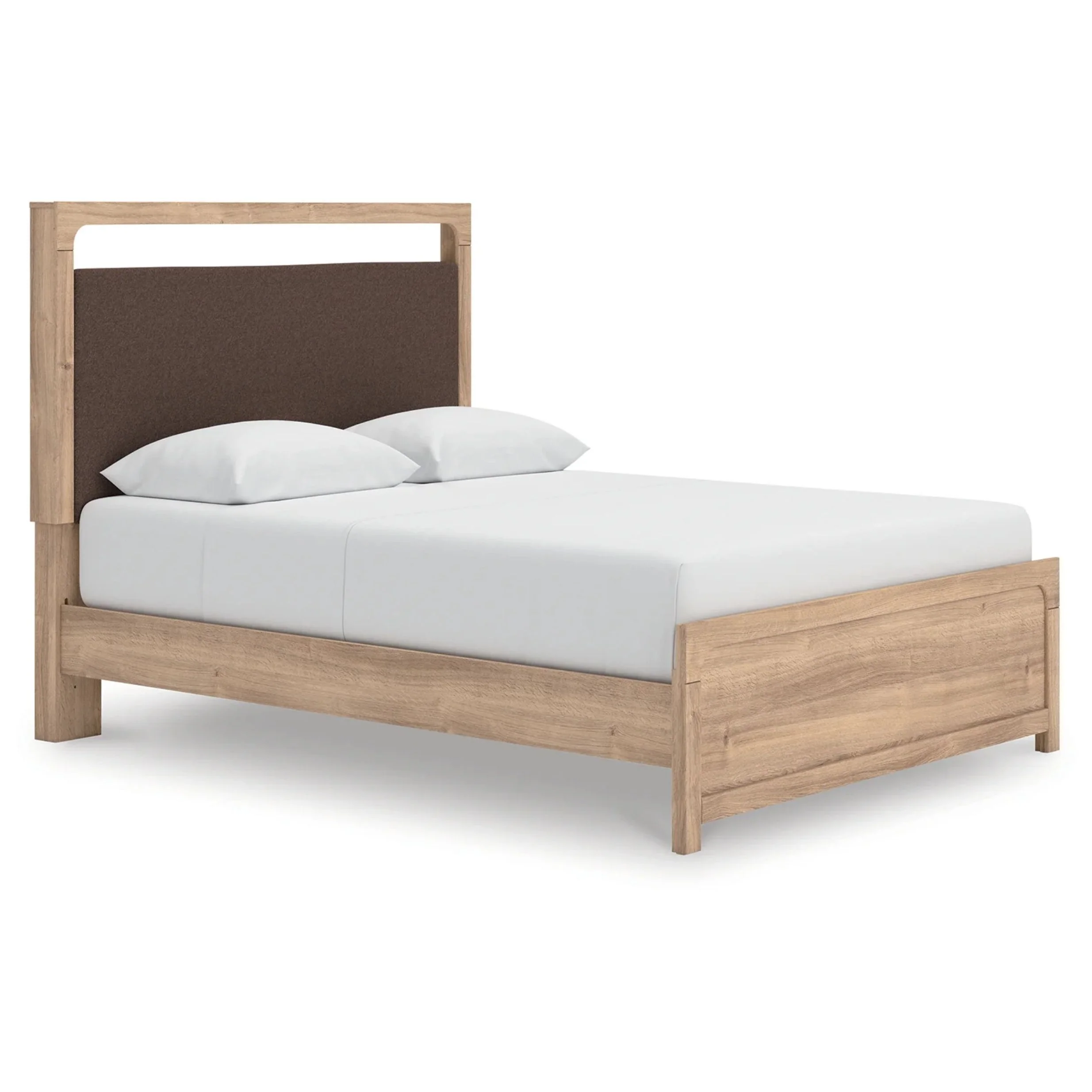 Kinlanni - Queen Upholstered Platform Bed - Tan