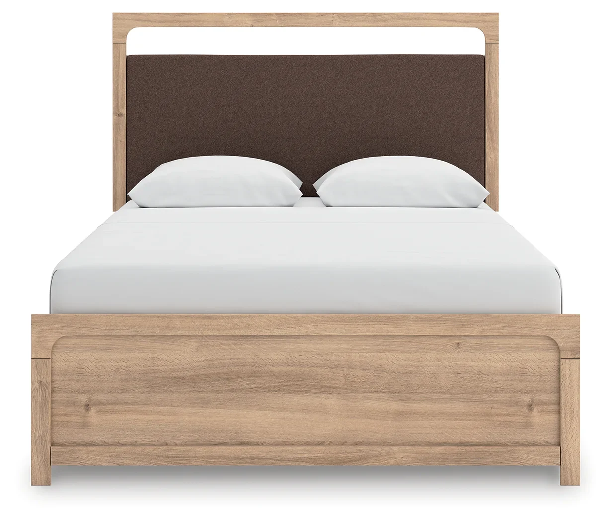 Kinlanni - Queen Upholstered Platform Bed - Tan - Image 3