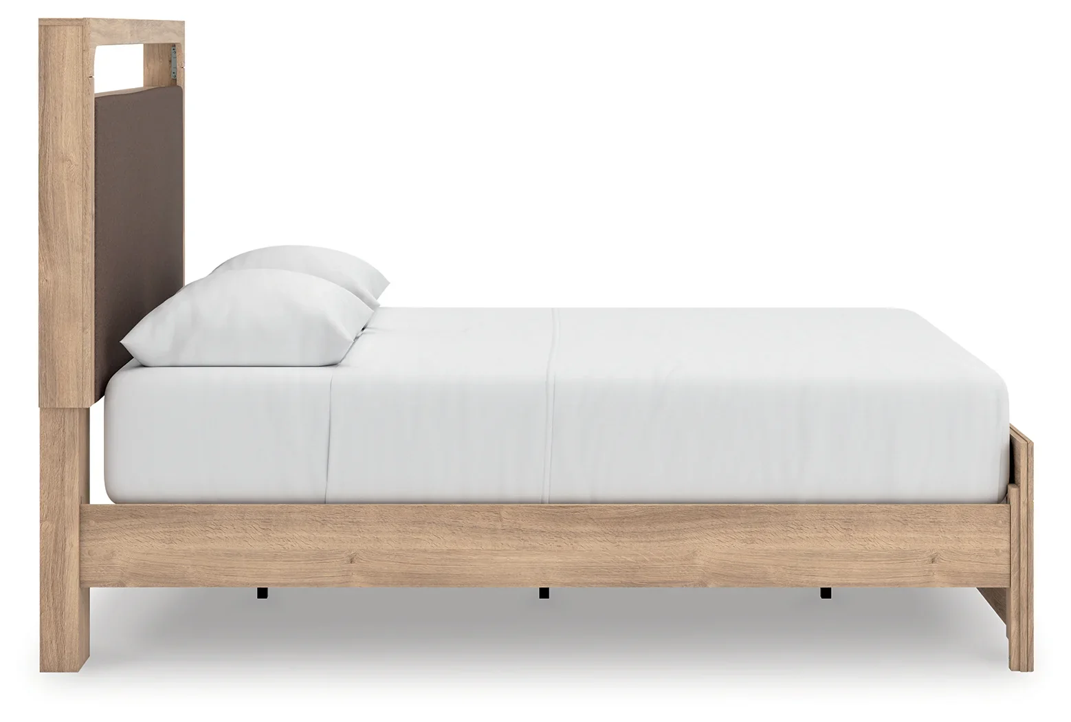 Kinlanni - Queen Upholstered Platform Bed - Tan - Image 5