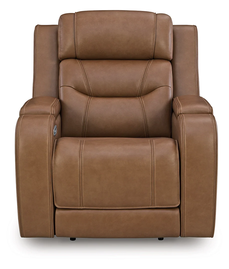 Knightington - Caramel - Power Recliner With Audio Seating - Image 2